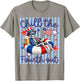 Funny 4th of July Chill The Fourth Out Skeleton Patriotic T-Shirt - T-Shirt | Sand