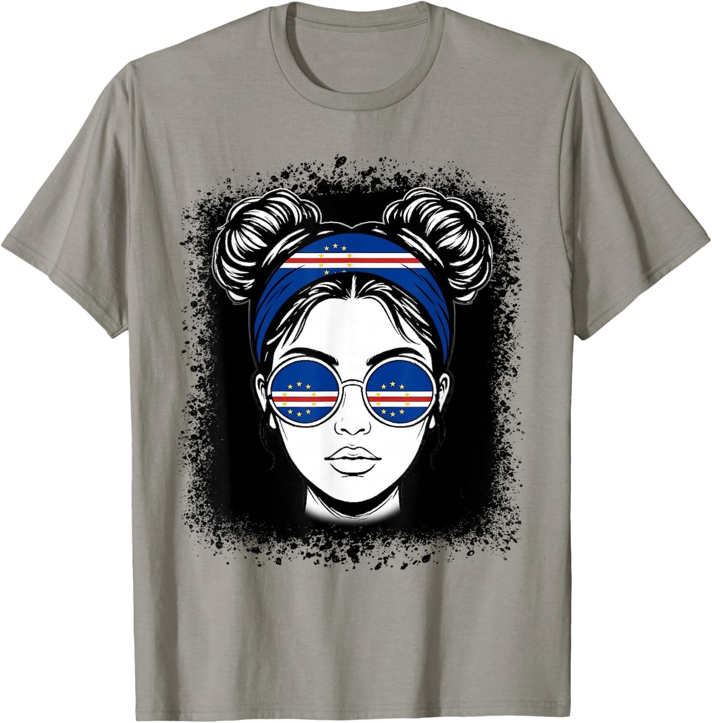 Cape Verde Flag Woman Travel Pride Cabo Verde T-Shirt - T-Shirt | Sand