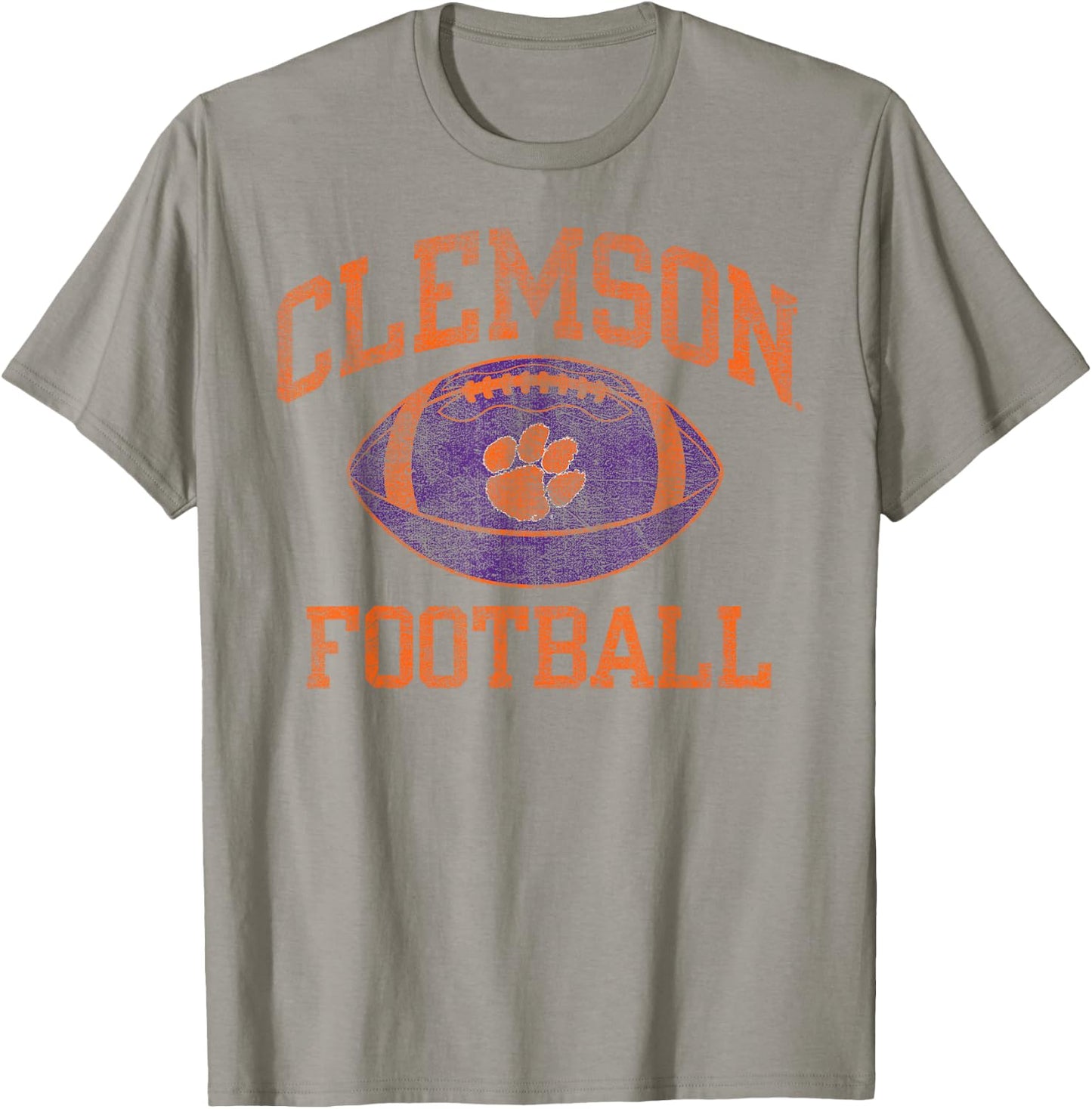 Clemson Tigers Football Intensity White Officially Licensed T-Shirt - T-Shirt | Sand