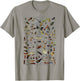 Insects Collection Species Bugs Vintage Chart Entomologie T-Shirt - T-Shirt | Sand