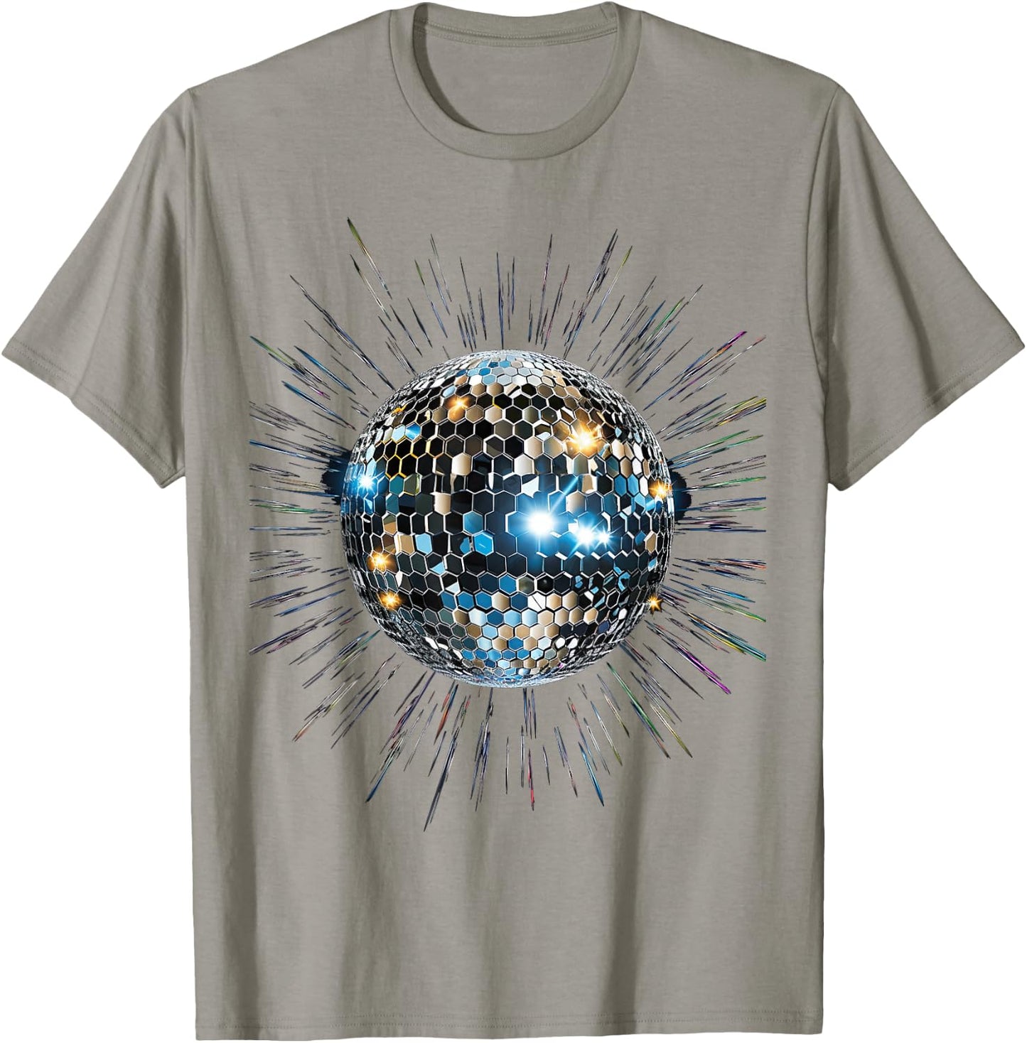 Discoball Vintage Retro House Disco Ball Cool Party , White T-Shirt - T-Shirt | Sand