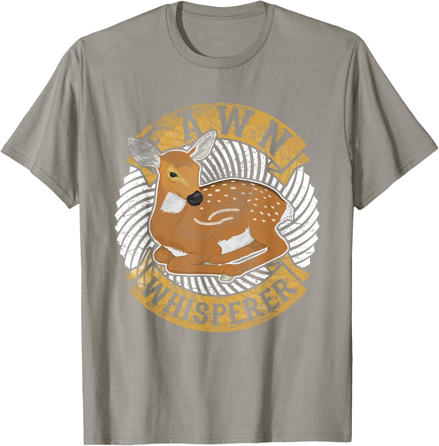 Fawn Whisperer Costume Roe Whitetail Deer Lover T-Shirt - T-Shirt | Sand