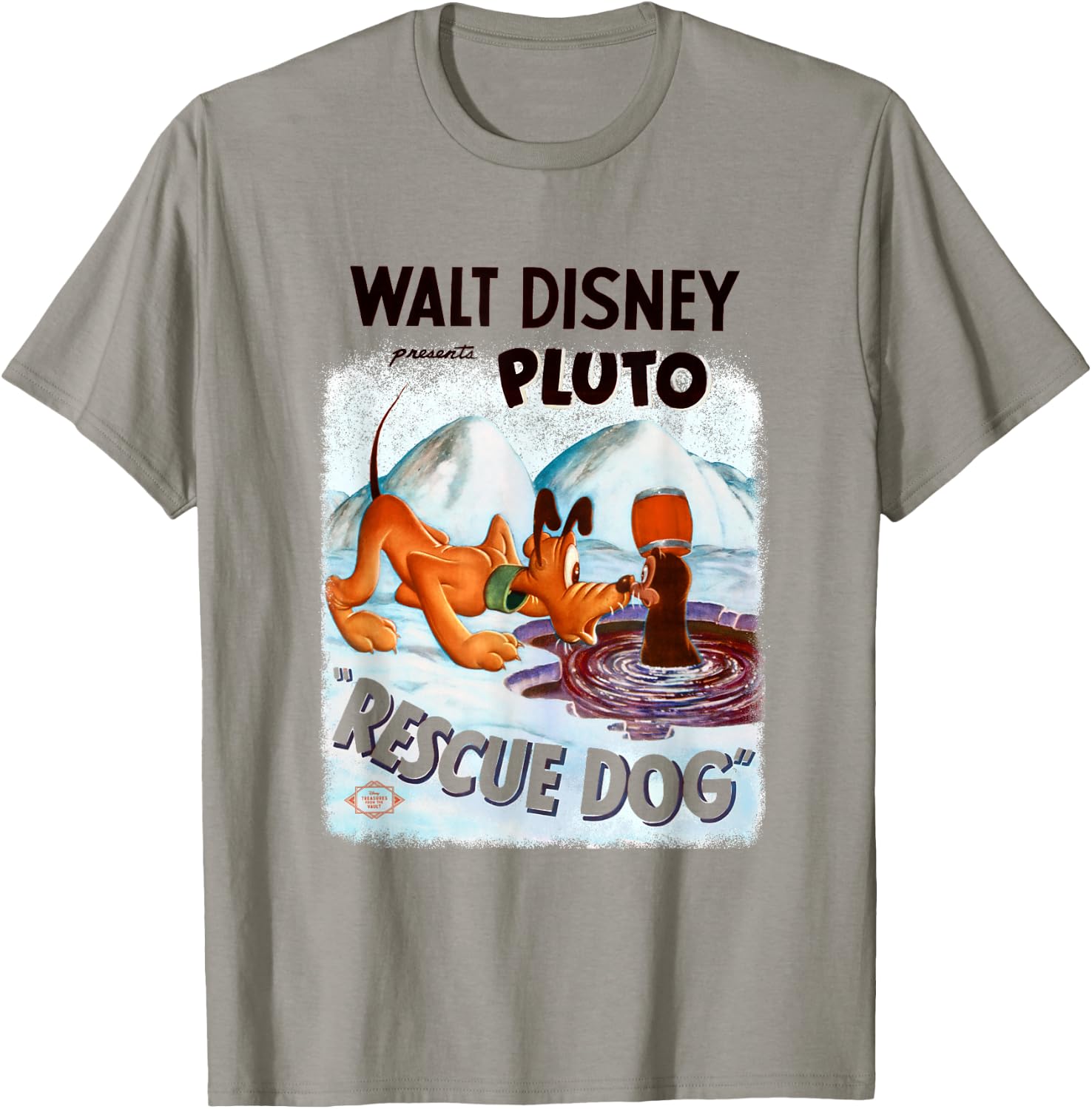 Disney Pluto Rescue Dog Salty the Seal Retro Vintage Classic T-Shirt - T-Shirt | Sand
