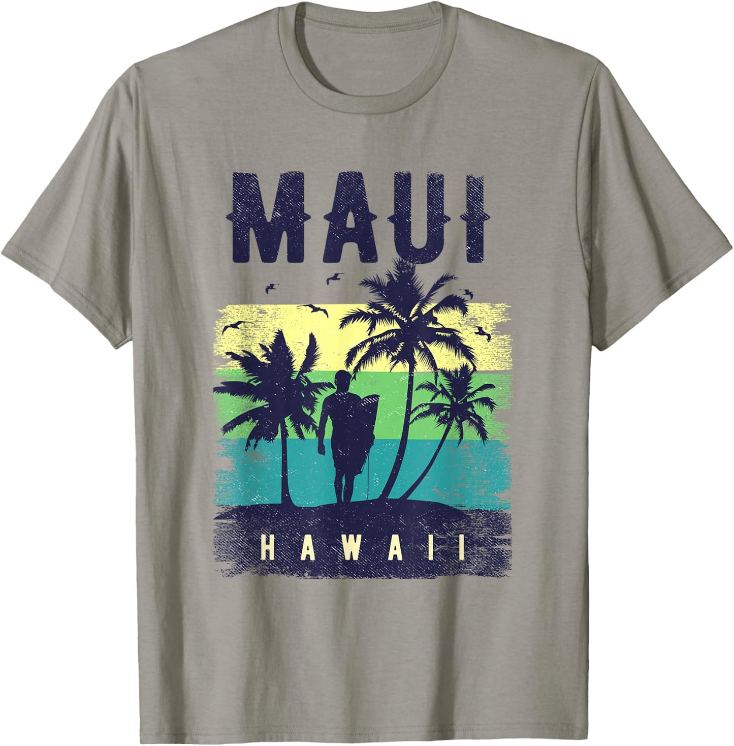Maui Hawaii Shirt Herren Maui Surfer Damen Maui T-Shirt - T-Shirt | Sand