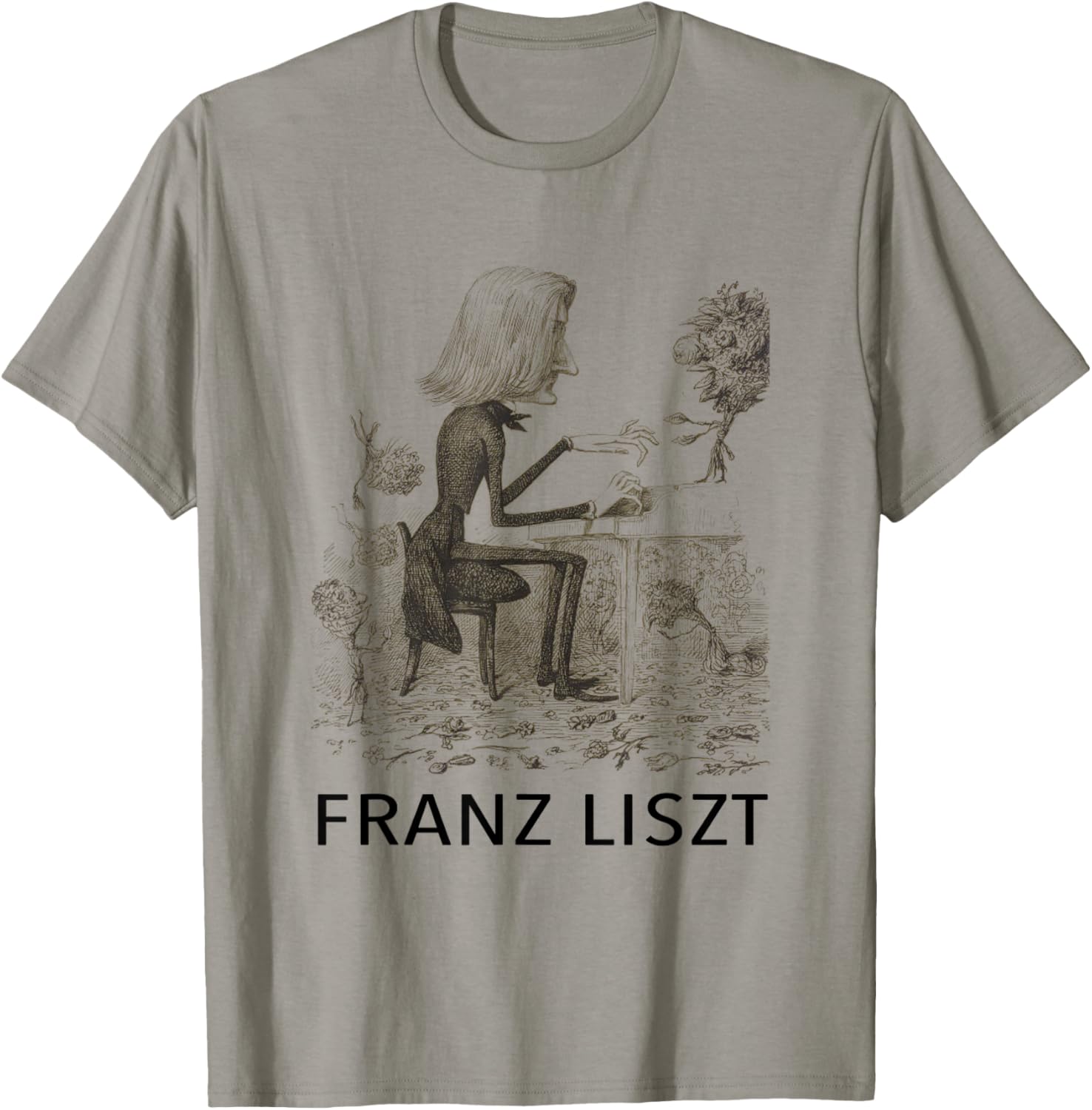 Franz Liszt T Shirt T-Shirt - T-Shirt | Sand