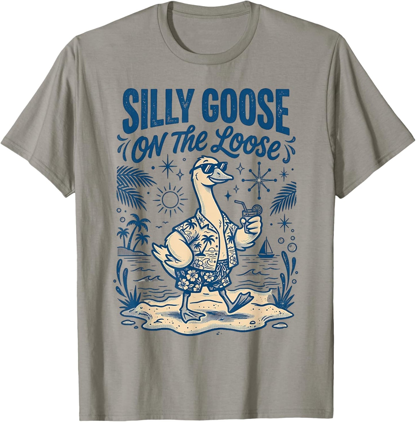 Silly Goose On The Loose T-Shirt - T-Shirt | Sand