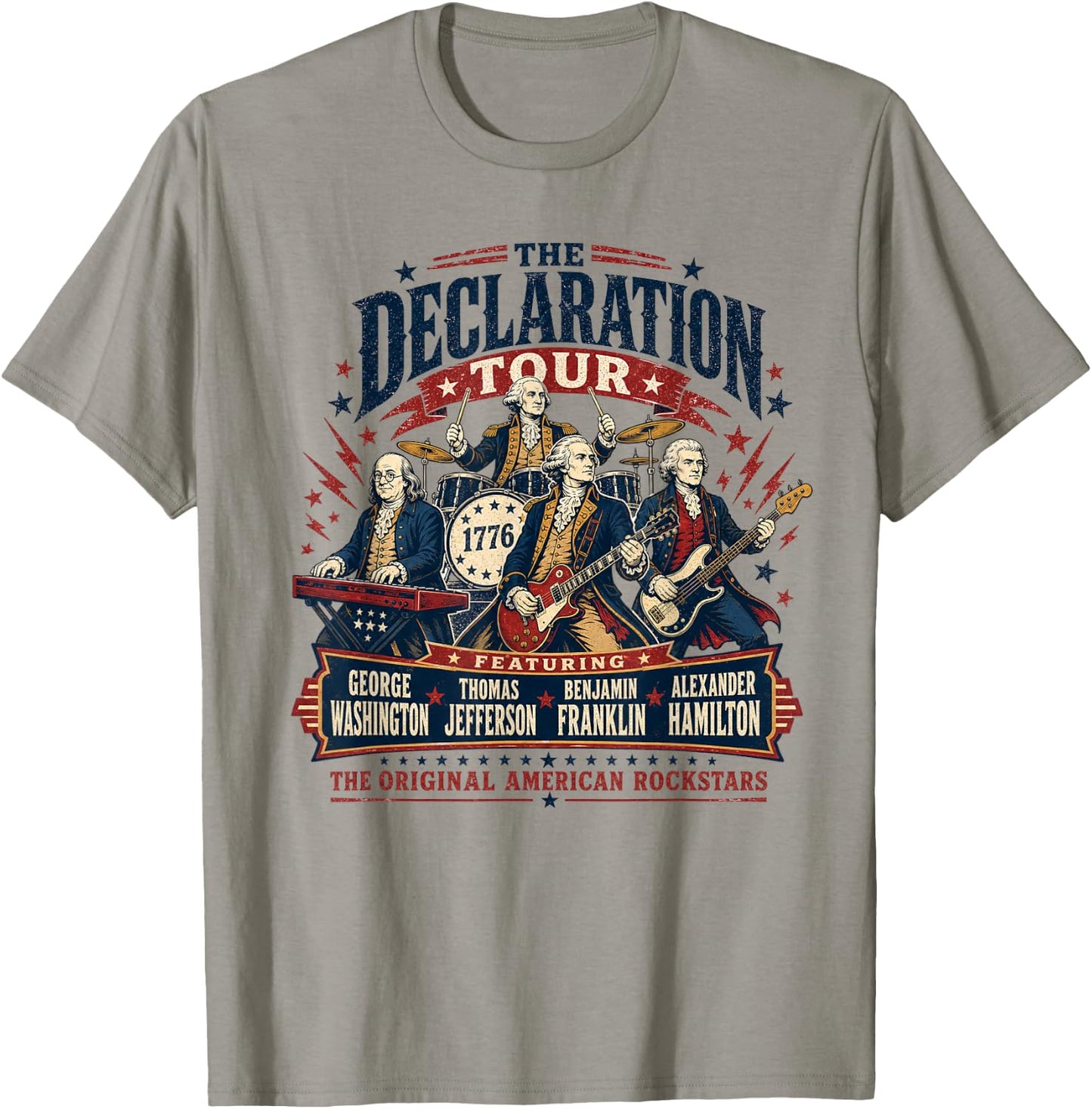 The Declaration Tour Original American Rockstars T-Shirt - T-Shirt | Sand