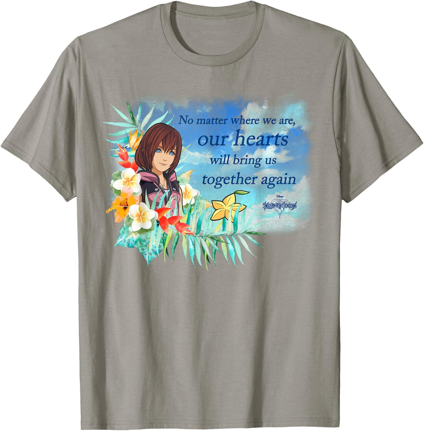 Disney Kingdom Hearts Kairi Hearts Will Bring Us Together T-Shirt - T-Shirt | Sand