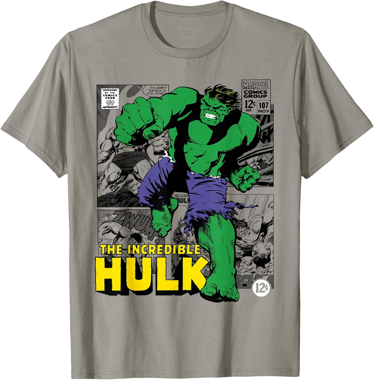Marvel Hulk The Incredible Hulk , gray T-Shirt - T-Shirt | Sand