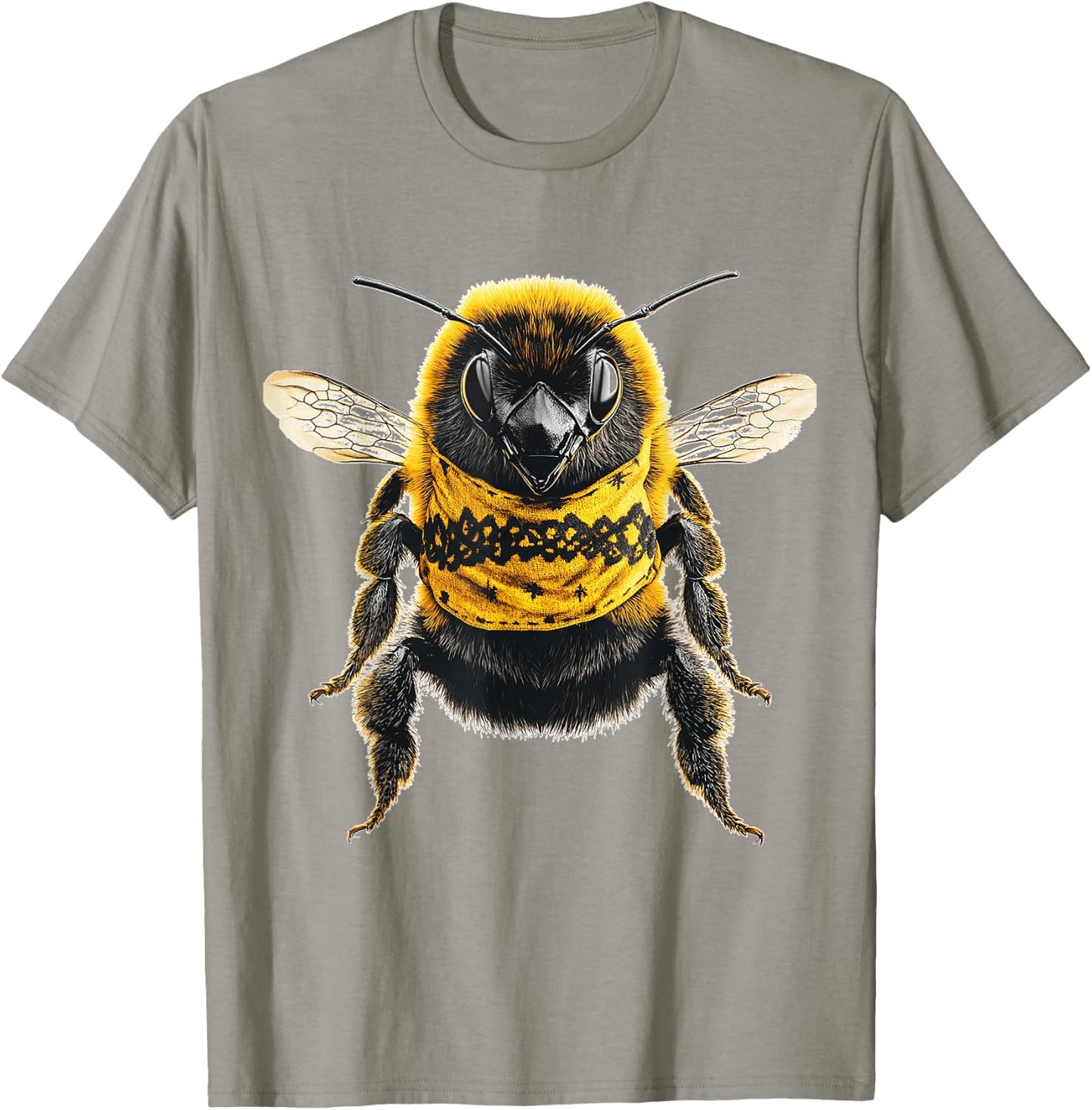 Bee Animal Motif Art Bee T-Shirt - T-Shirt | Sand