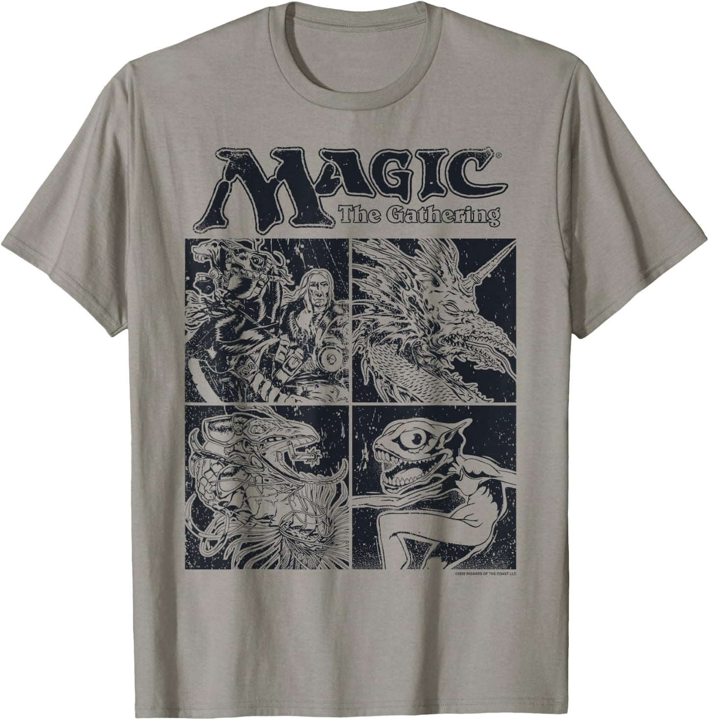Magic: The Gathering Creature Box Up , white, S T-Shirt - T-Shirt | Sand