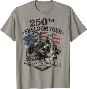 Freedom Tour America 250th Anniversary 1776 2026 250 Year T-Shirt - T-Shirt | Sand