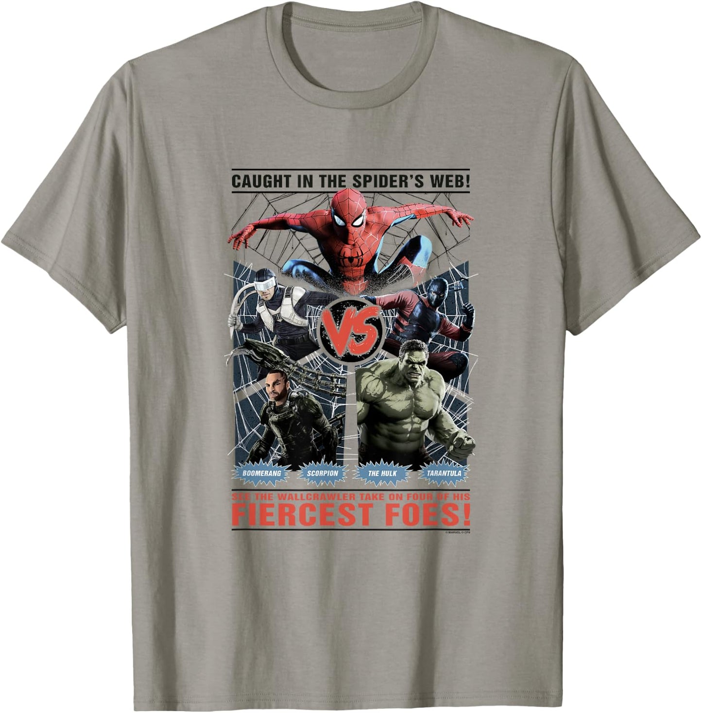 Marvel Spider-Man Day Spidey vs Fiercest Foes! T-Shirt - T-Shirt | Sand