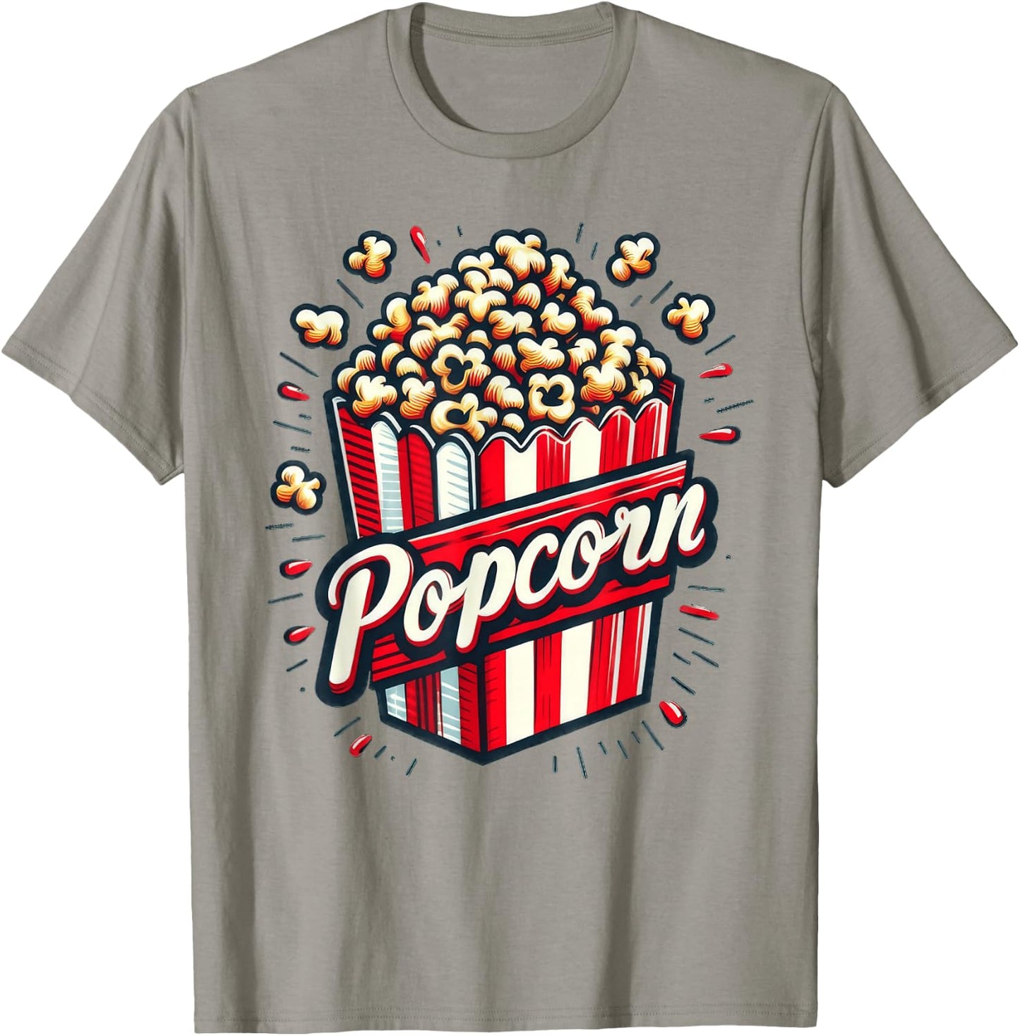 Popcorn Damen , White T-Shirt - T-Shirt | Sand
