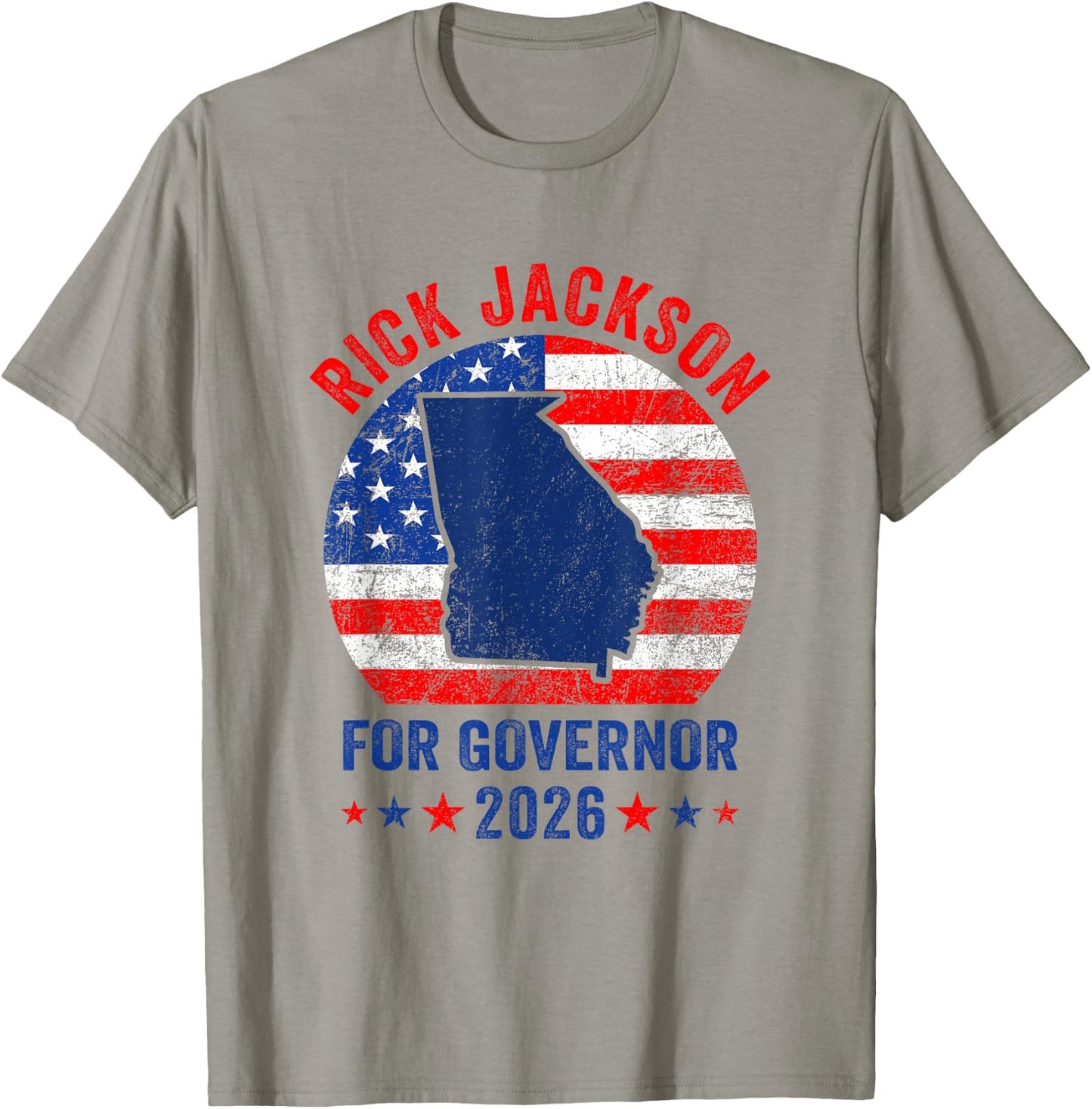 Rick Jackson for Georgia Governor 2026 Republican Campaign T-Shirt - T-Shirt | Sand