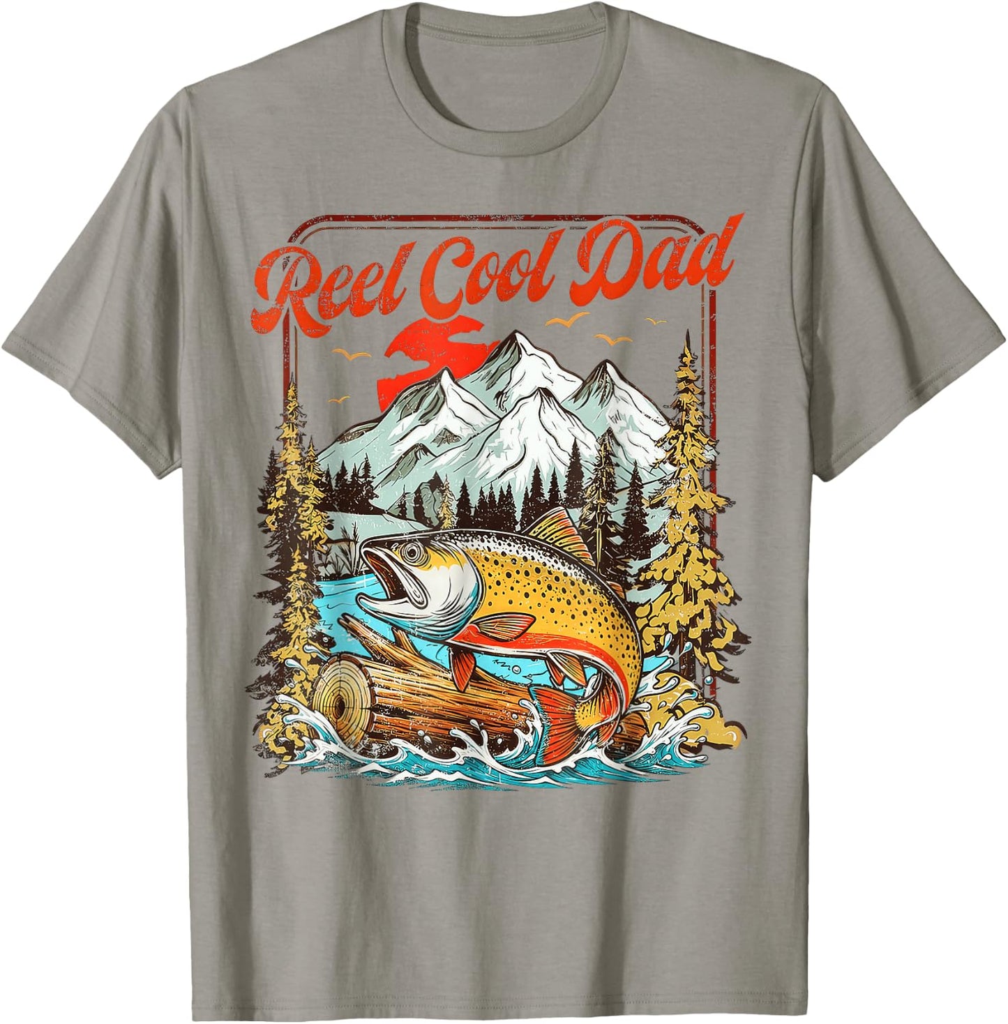 Reel Cool Dad Father's Day T-Shirt - T-Shirt | Sand