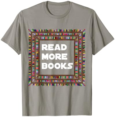 Read More Books Englisch Lehrer Schule Lesen Geschenk T-Shirt - T-Shirt | Sand