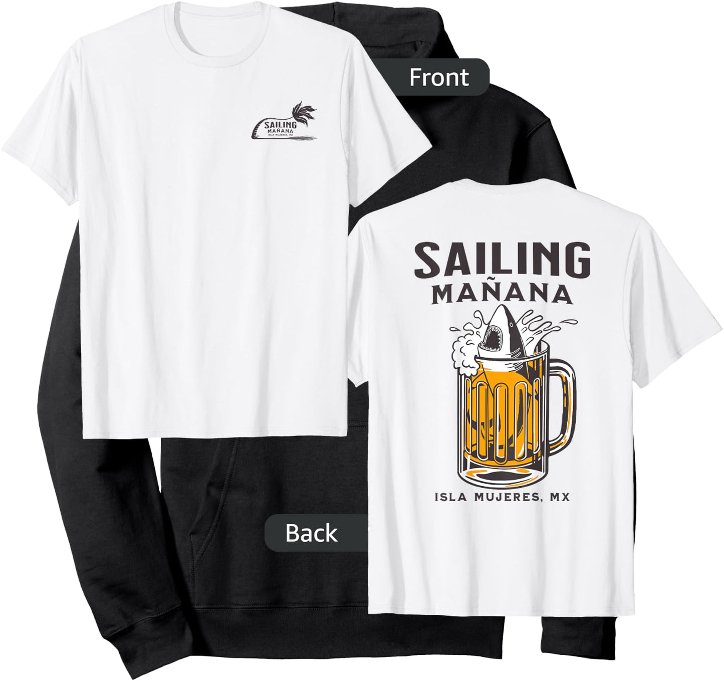 Sailing Mañana Beer Shark LT Hoodie - Hoodie | Black