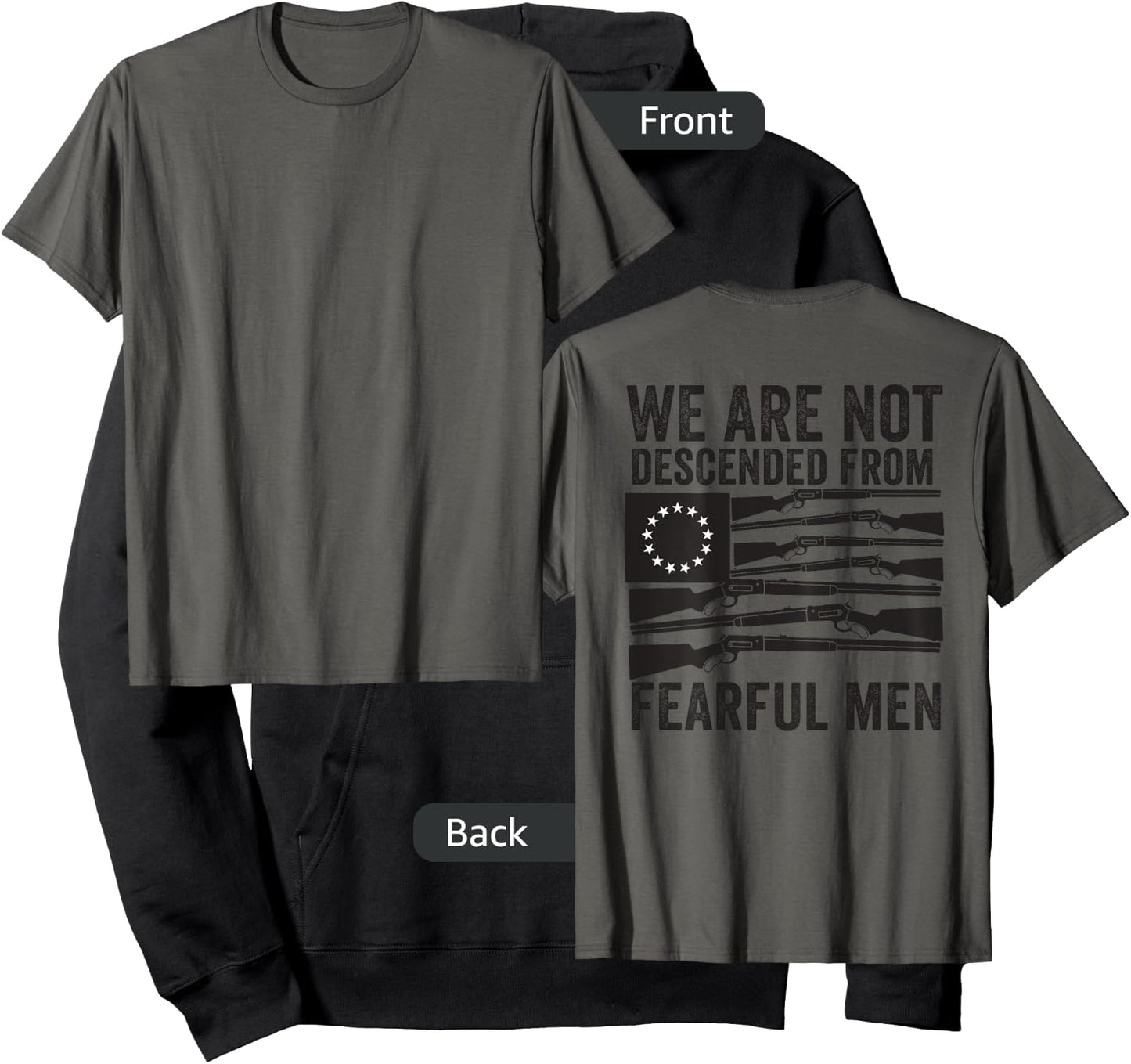 (print on back) We Are Not Descended From Fearful Men Betsy Hoodie - Hoodie | Black