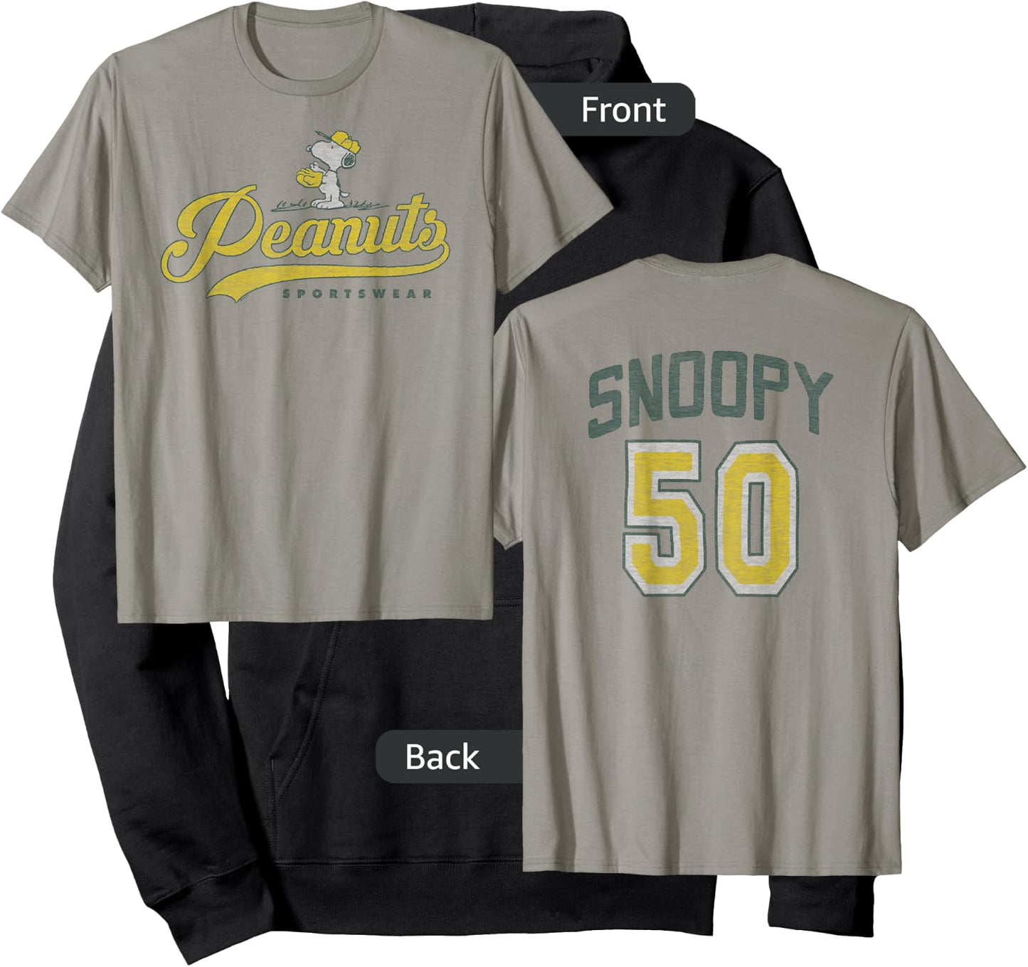 Peanuts Sportswear Snoopy #50 Hoodie - Hoodie | Black