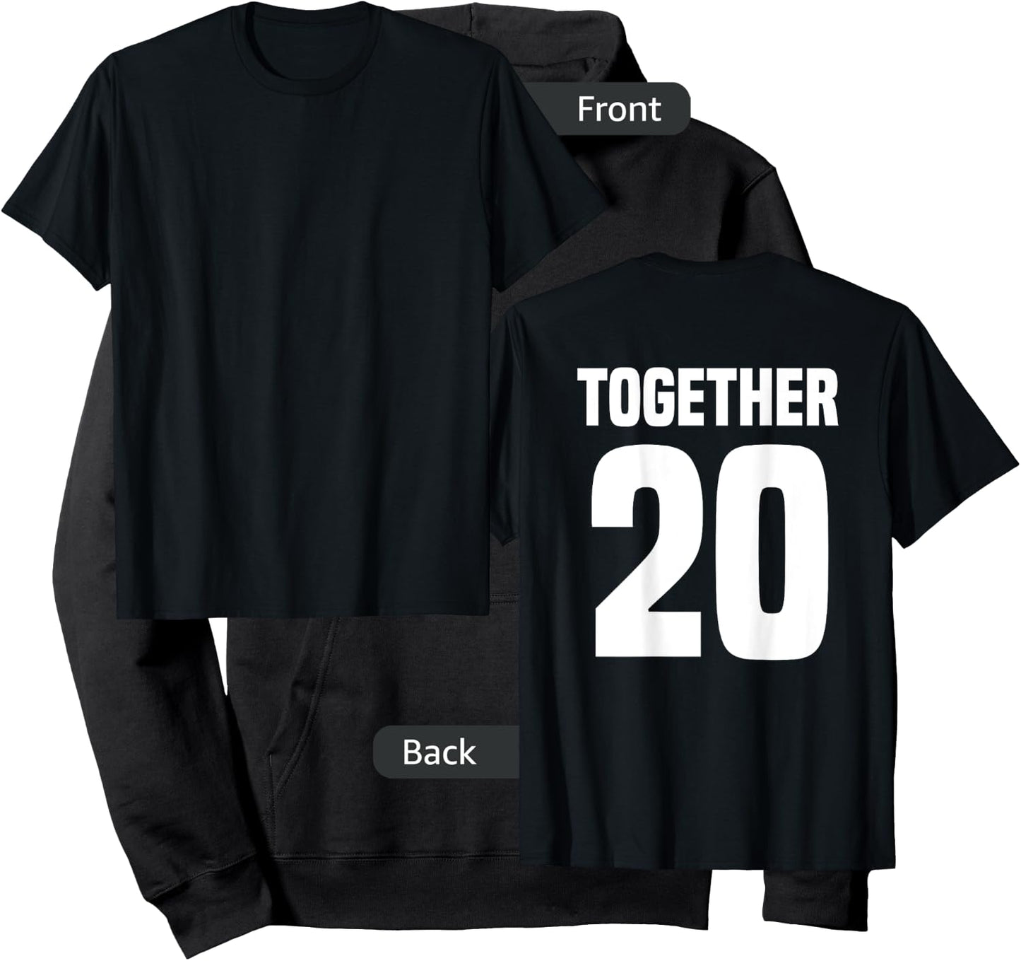 Together Since 20XX Year Couple Matching Anniversary Hoodie - Hoodie | Black