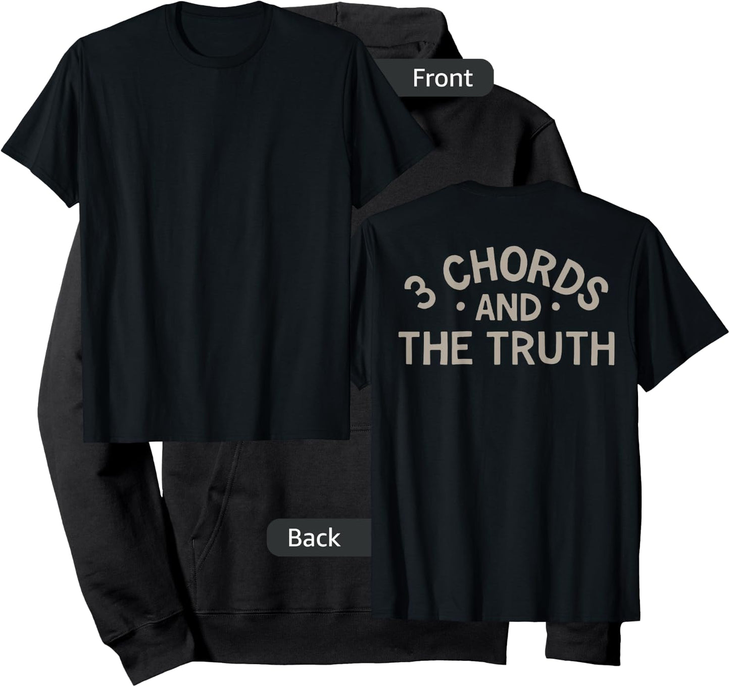 3 Chords And The Truth (on back) Hoodie - Hoodie | Black