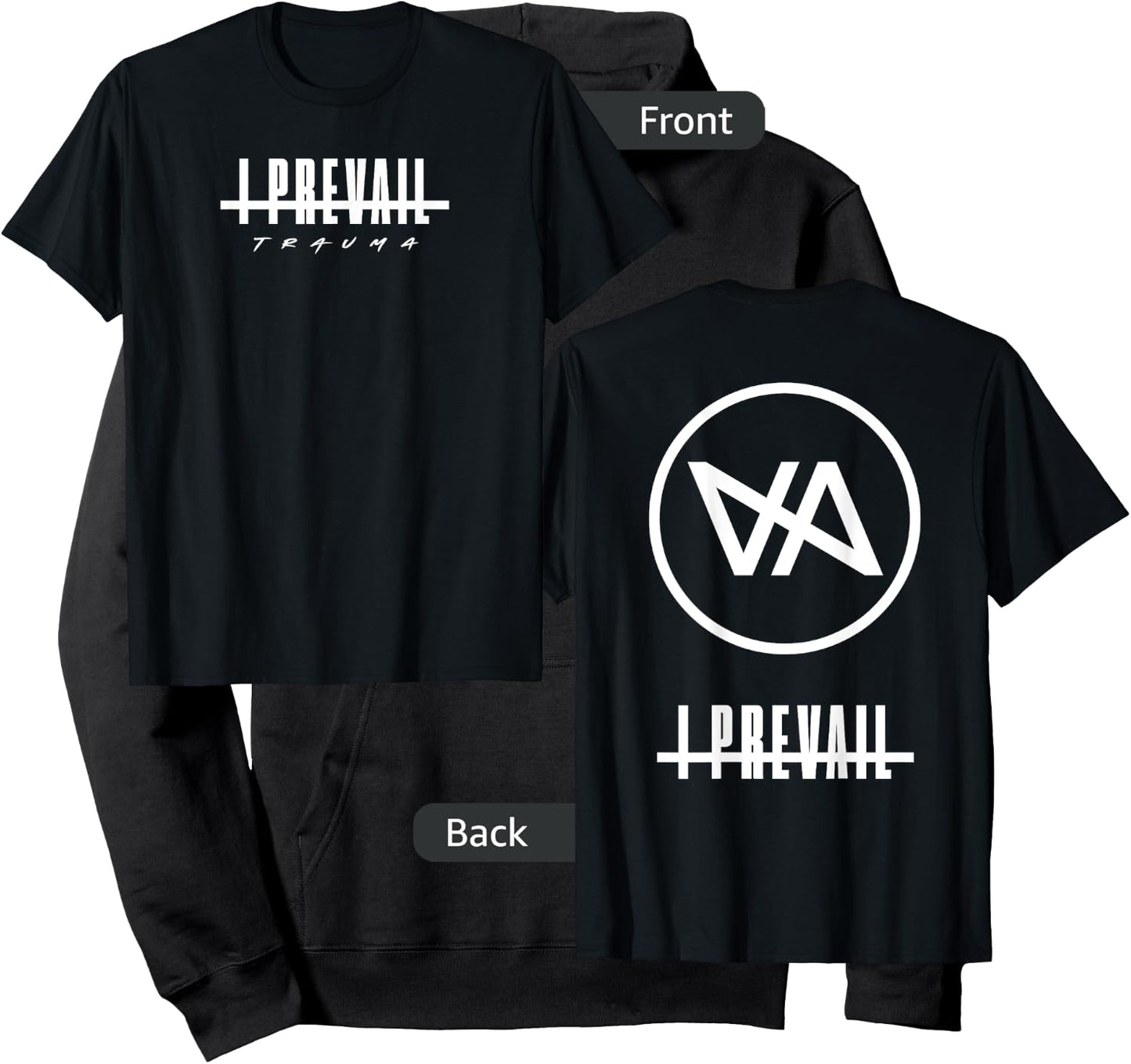 I Prevail Black Adult Men's Diagonal Modern Classic Hoodie - Hoodie | Black