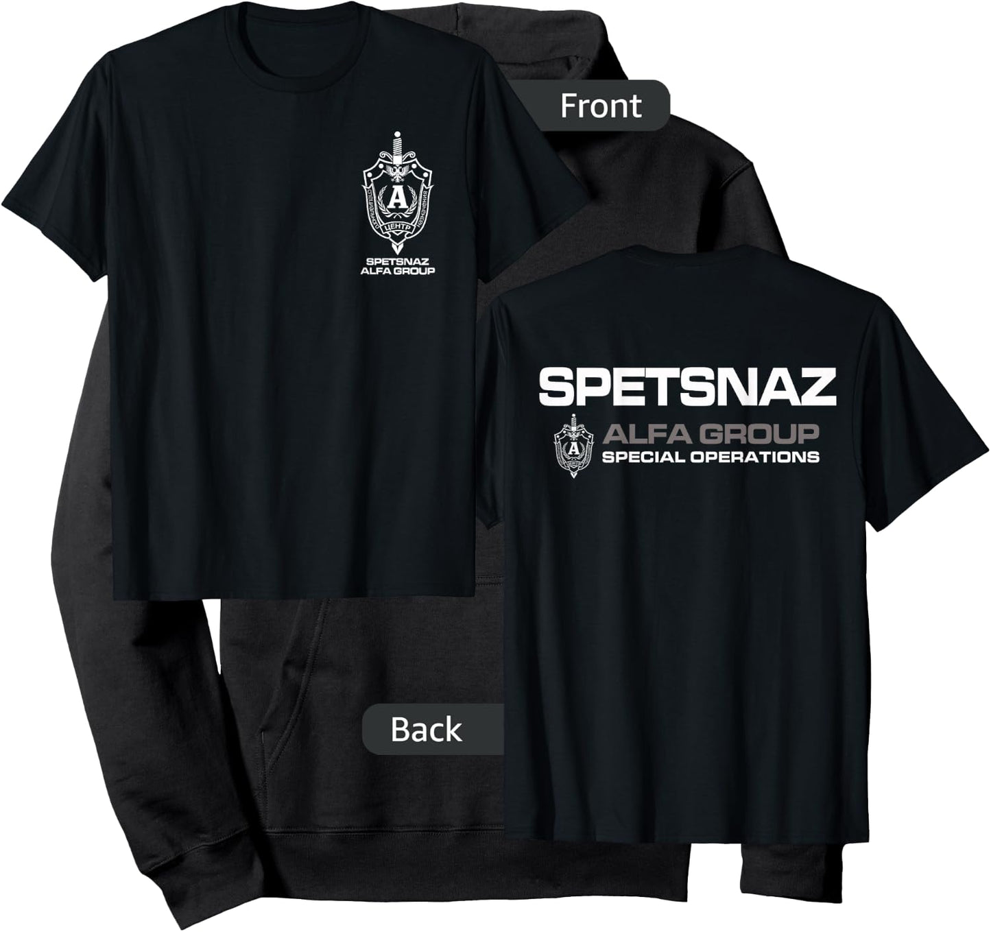 Russian Spetsnaz Alfa Group Special Operations Hoodie - Hoodie | Black