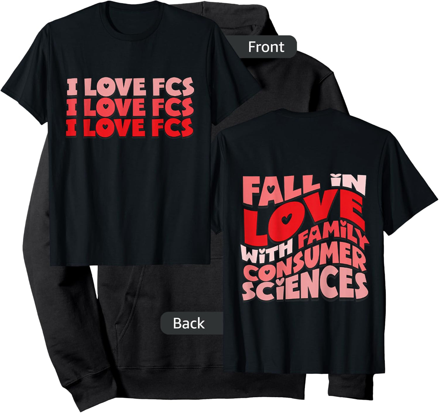 I Love FCS Fall In Love With Family Consumer Sciences Hoodie - Hoodie | Black