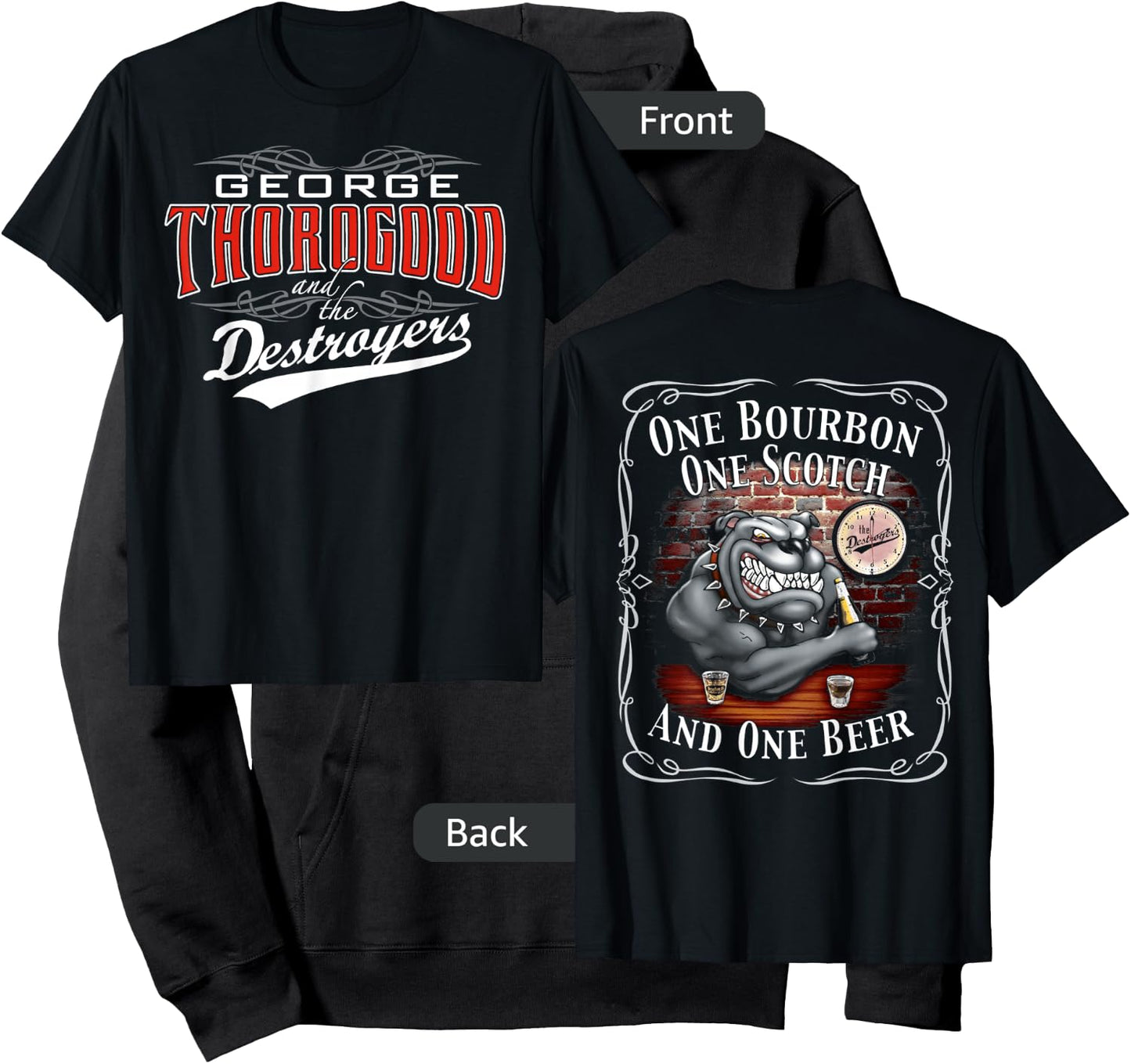 George Thorogood One Bourbon Hoodie - Hoodie | Black