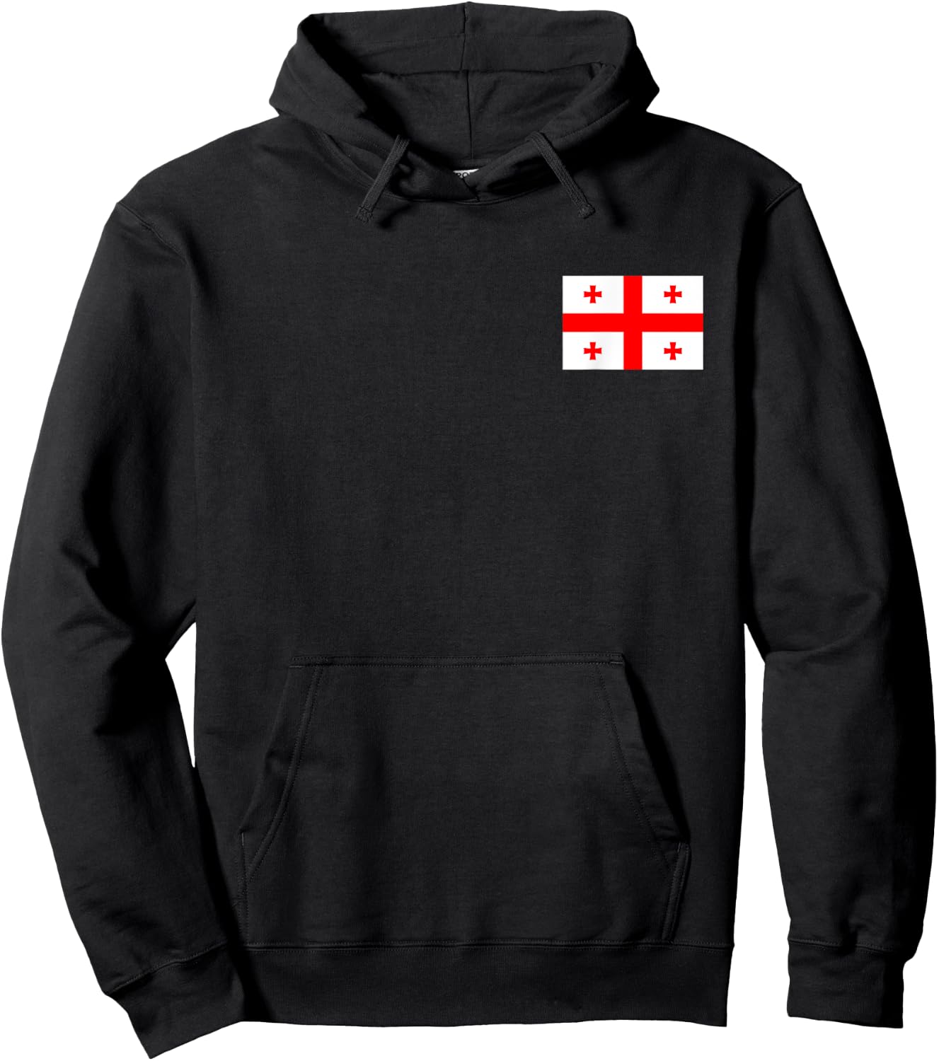 Georgia National Flag Country Tbilisi Coat of Arms Hoodie - Hoodie | Black
