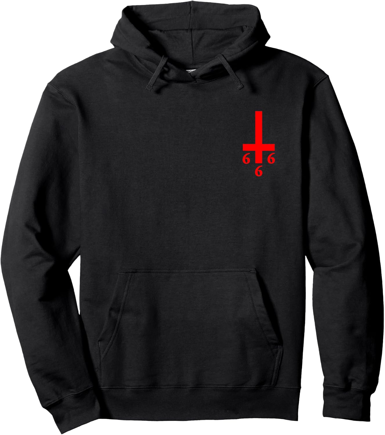 Umgedrehtes Kreuz 666 Satan Luzifer Antichrist Atheist Hoodie - Hoodie | Black