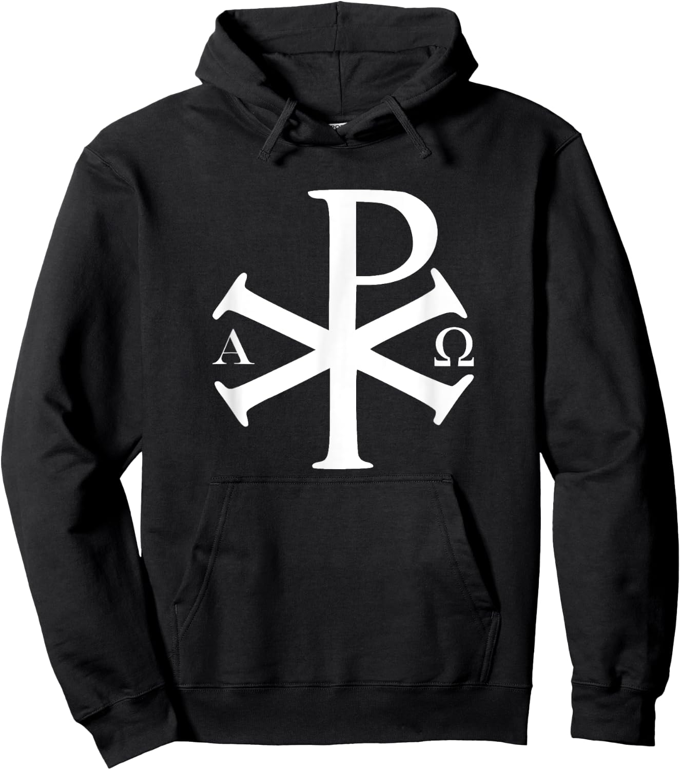 Christian History Alpha Omega Chi Rho byzantine Christianity Hoodie - Hoodie | Black