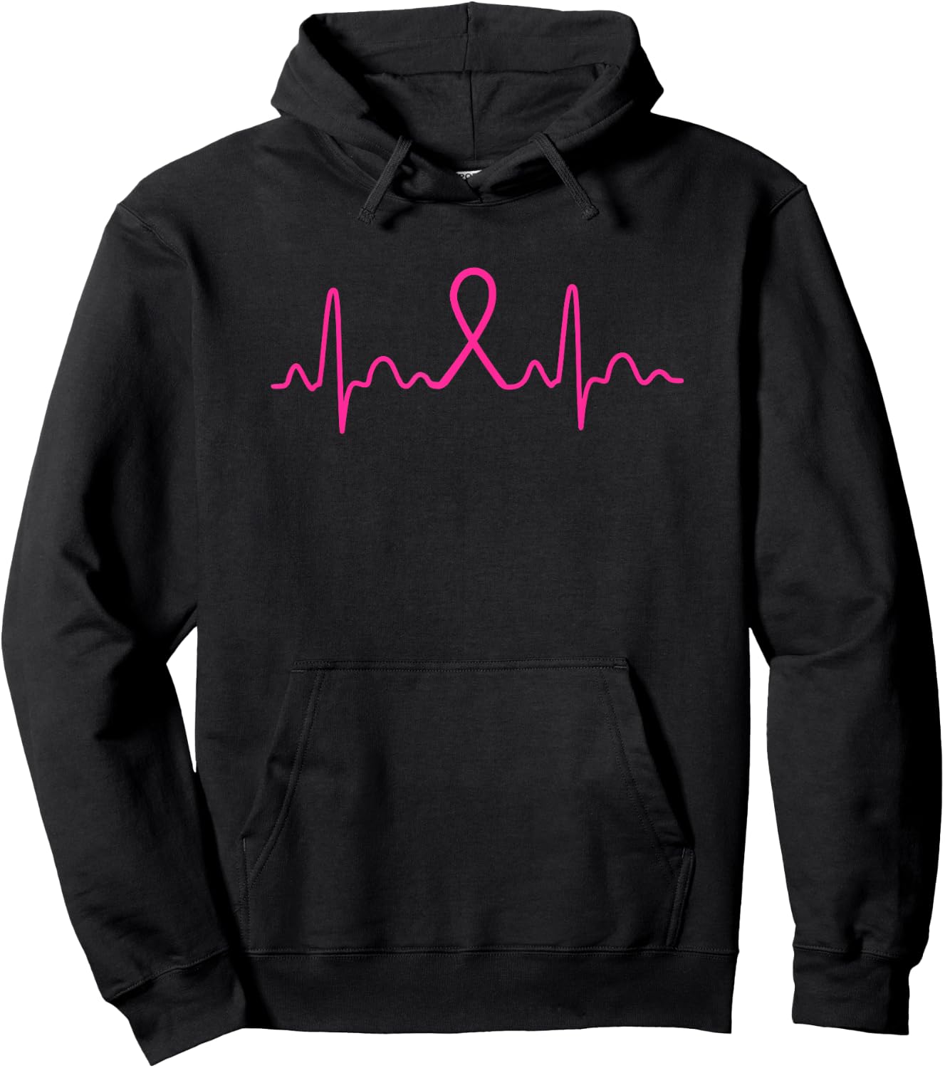 Heartbeat - Breast Cancer Awareness Shirt Gift Hoodie - Hoodie | Black