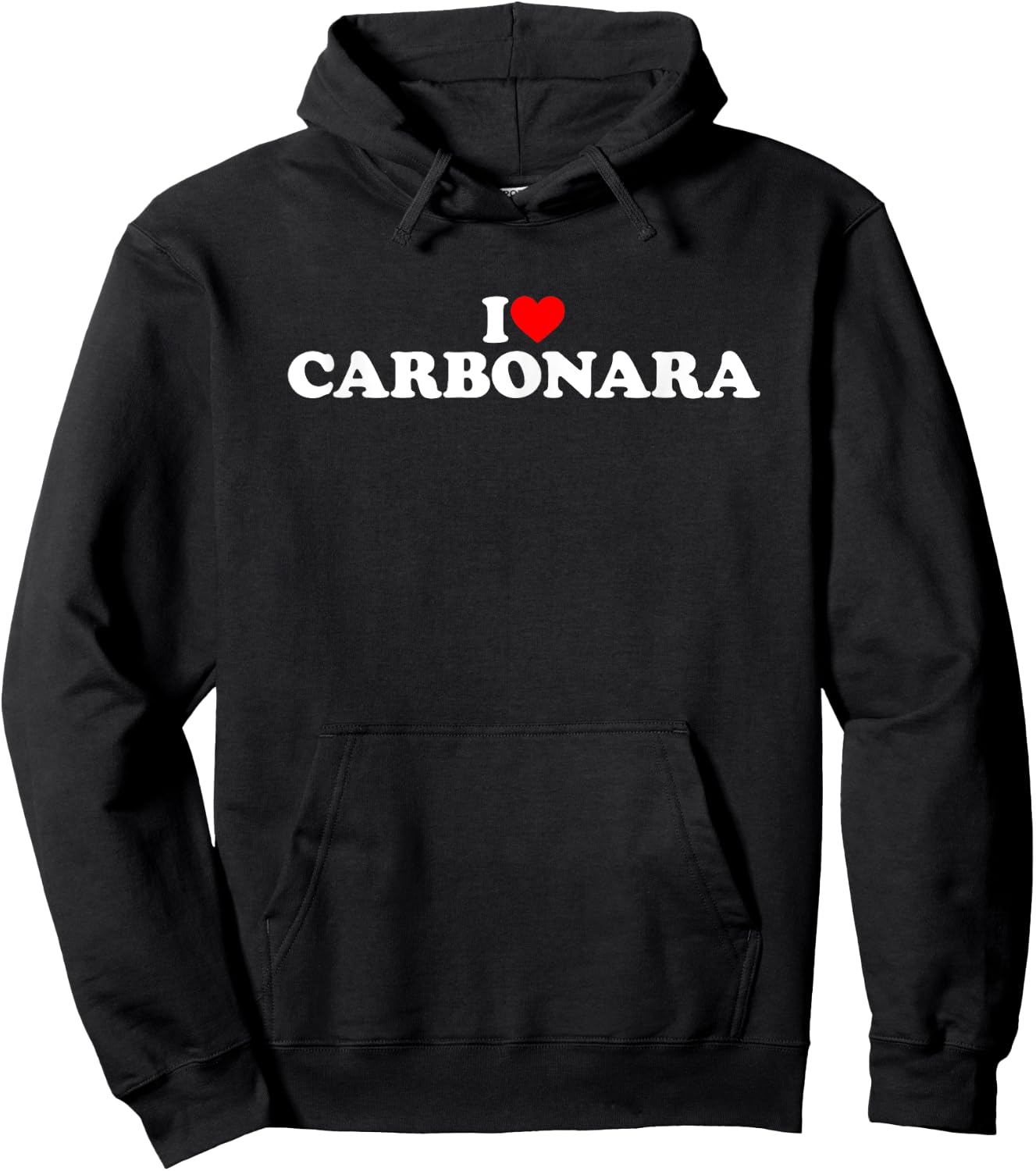 I Love Carbonara Hoodie - Hoodie | Black