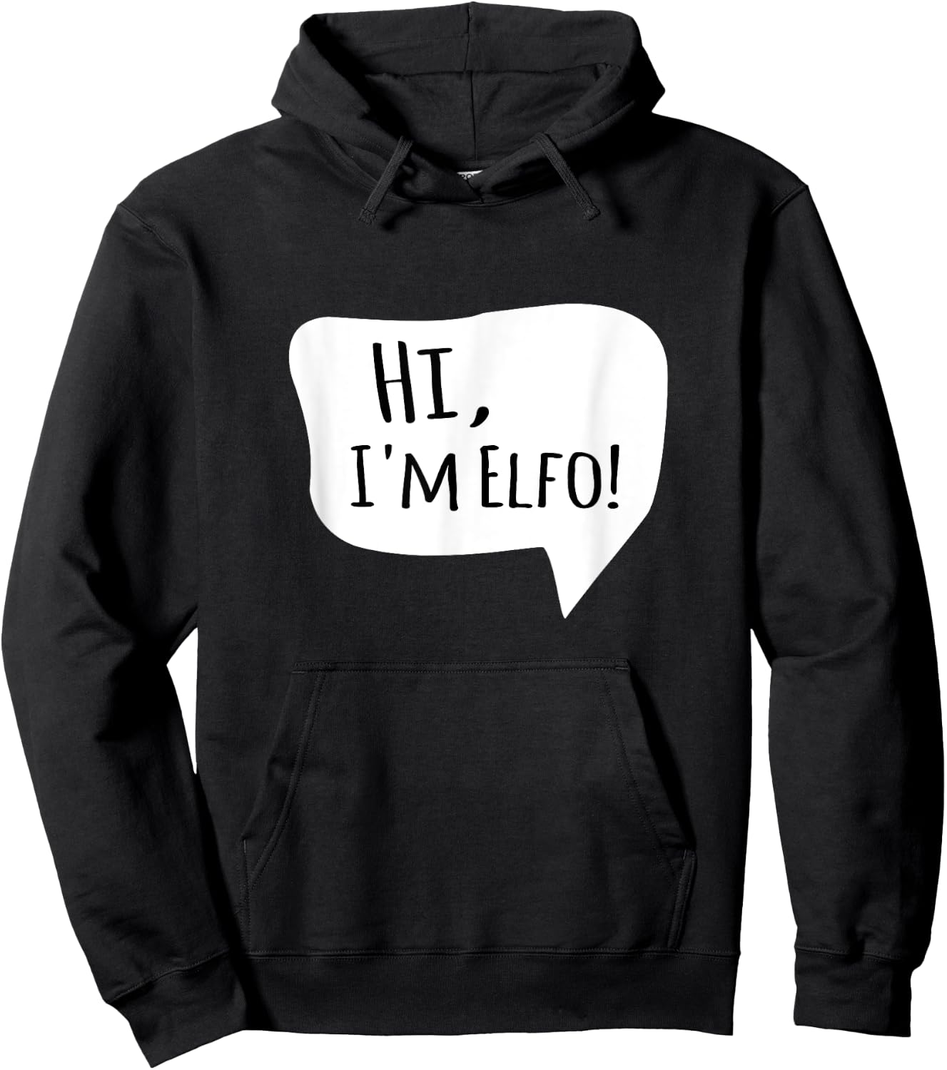 Hi I'm Elfo Hoodie - Hoodie | Black