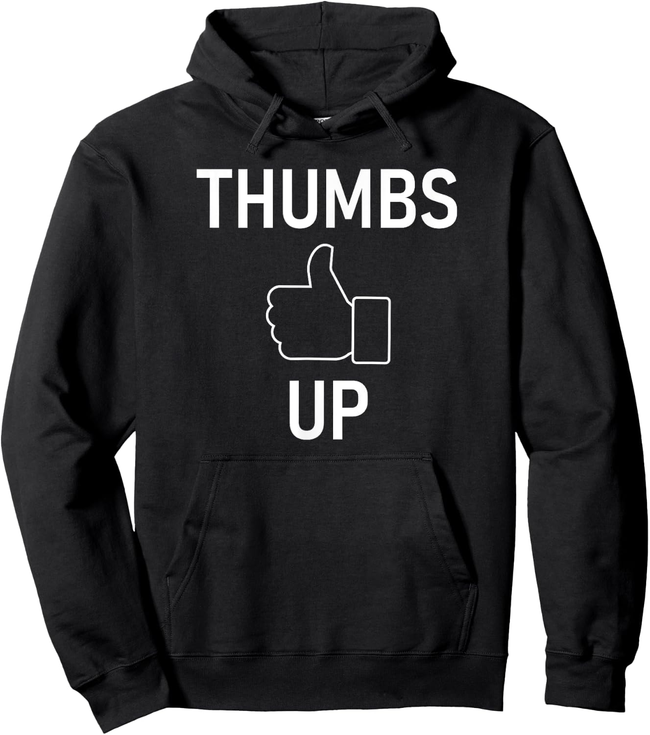 Thumbs Up, Funny, Jokes, Sarcastic Hoodie - Hoodie | Black