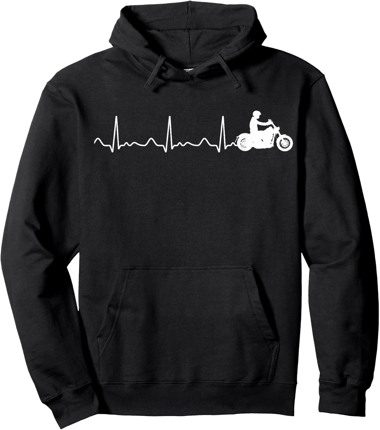 Motorrad Herzschlag - I love my Motorcycle Hoodie - Hoodie | Black