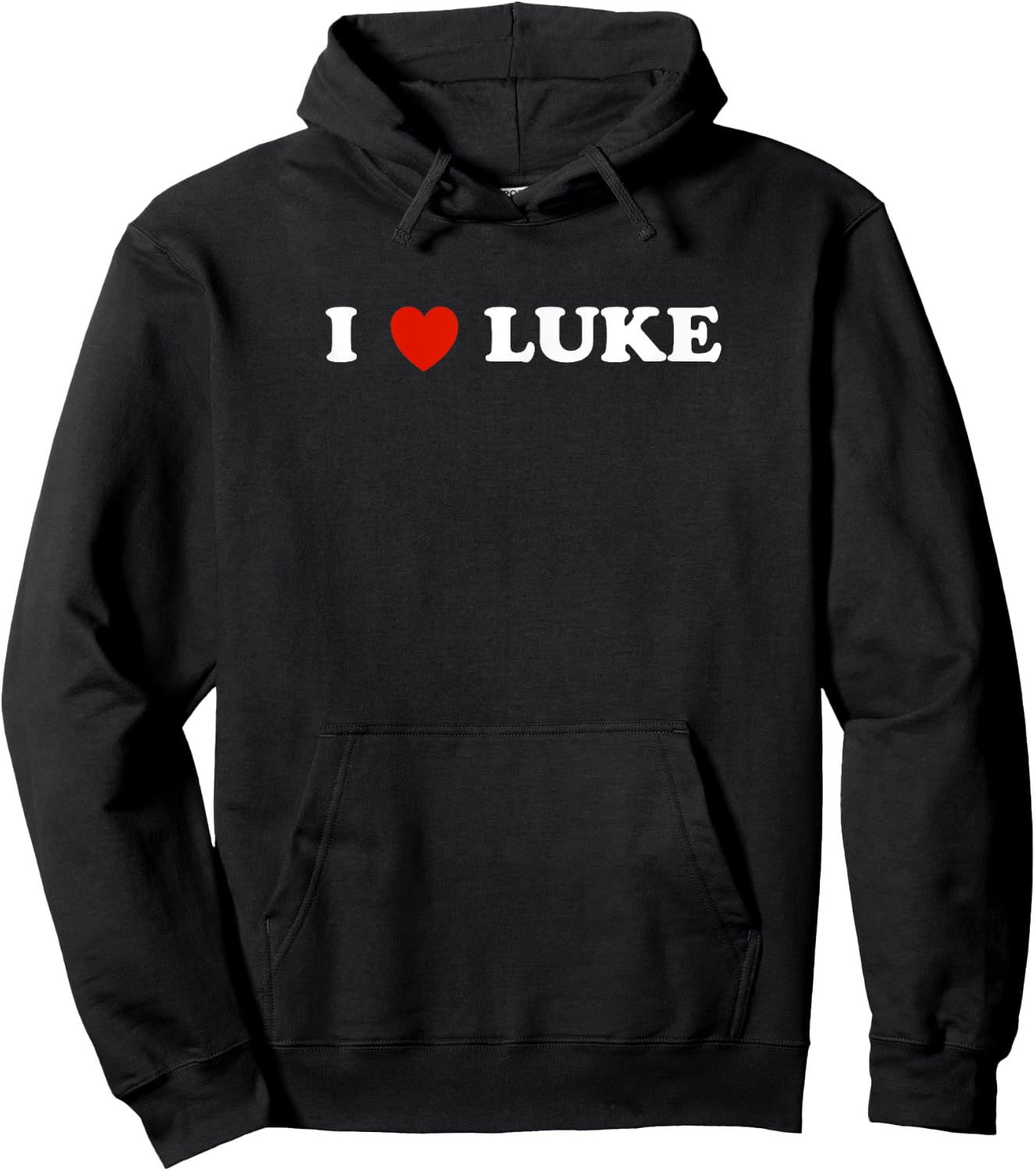 I Love Luke Heart - Country Music Gift Hoodie - Hoodie | Black