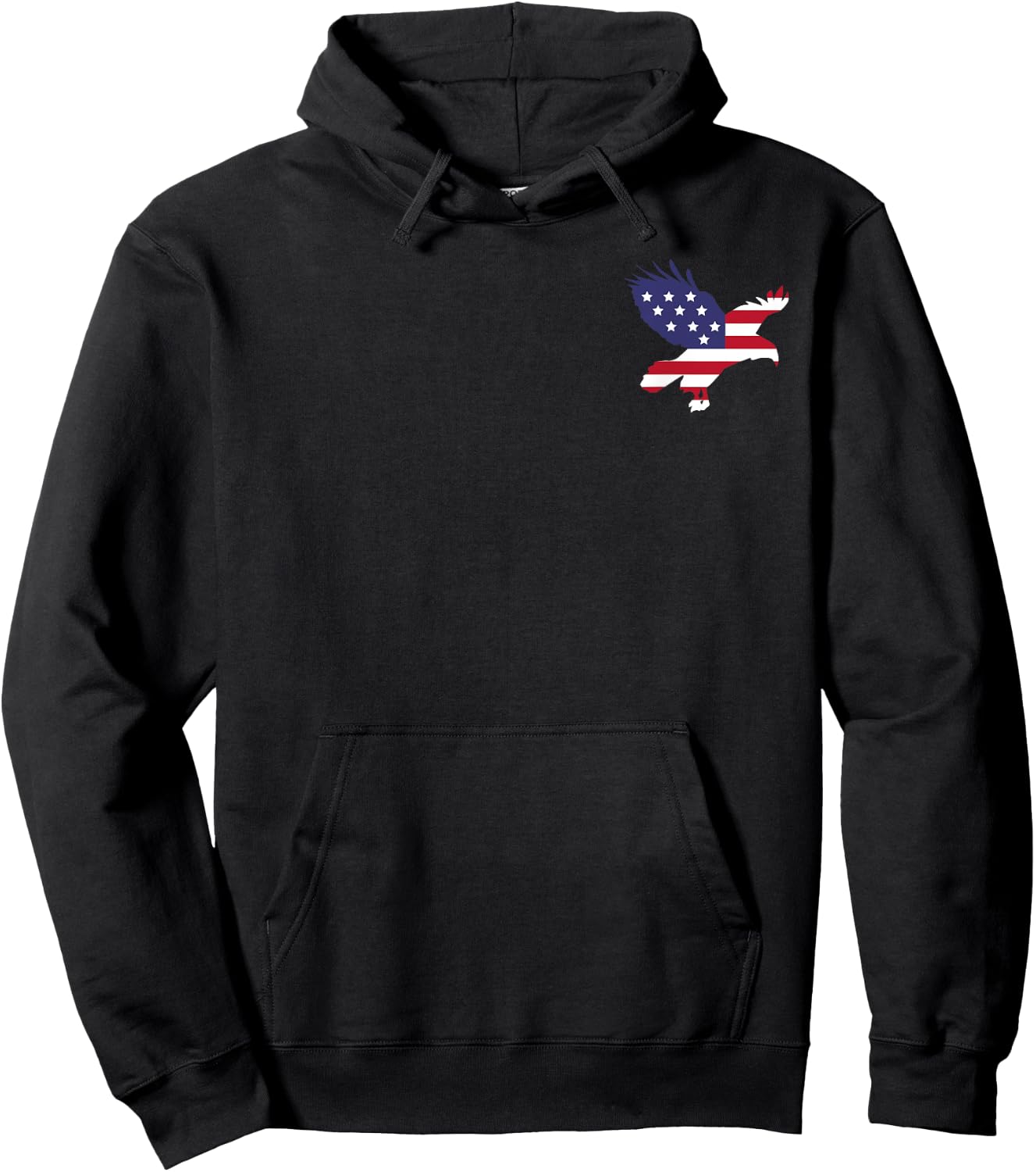 Eagle Patriotic 4th of July USA American Flag gift Hoodie - Hoodie | Black