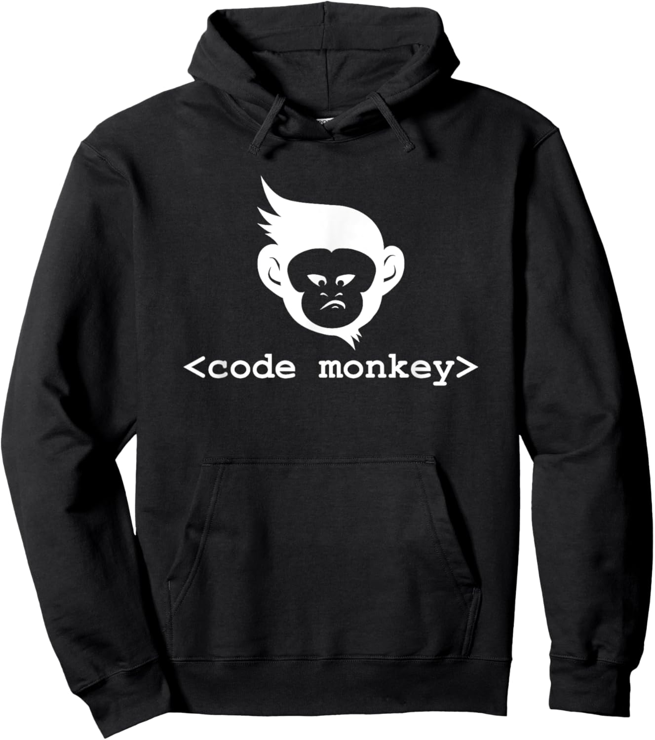 Code Monkey: Cool Programming Humor Hoodie - Hoodie | Black
