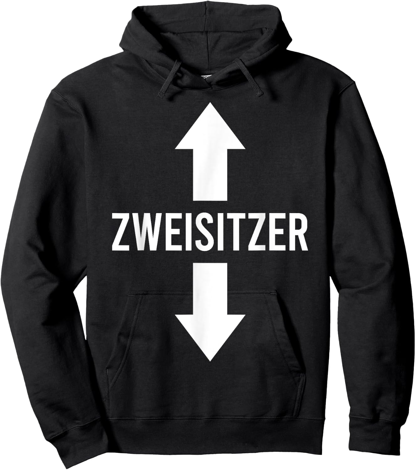 Two-seater shirt, two-seater shirt, two-seater , black Hoodie - Hoodie | Black