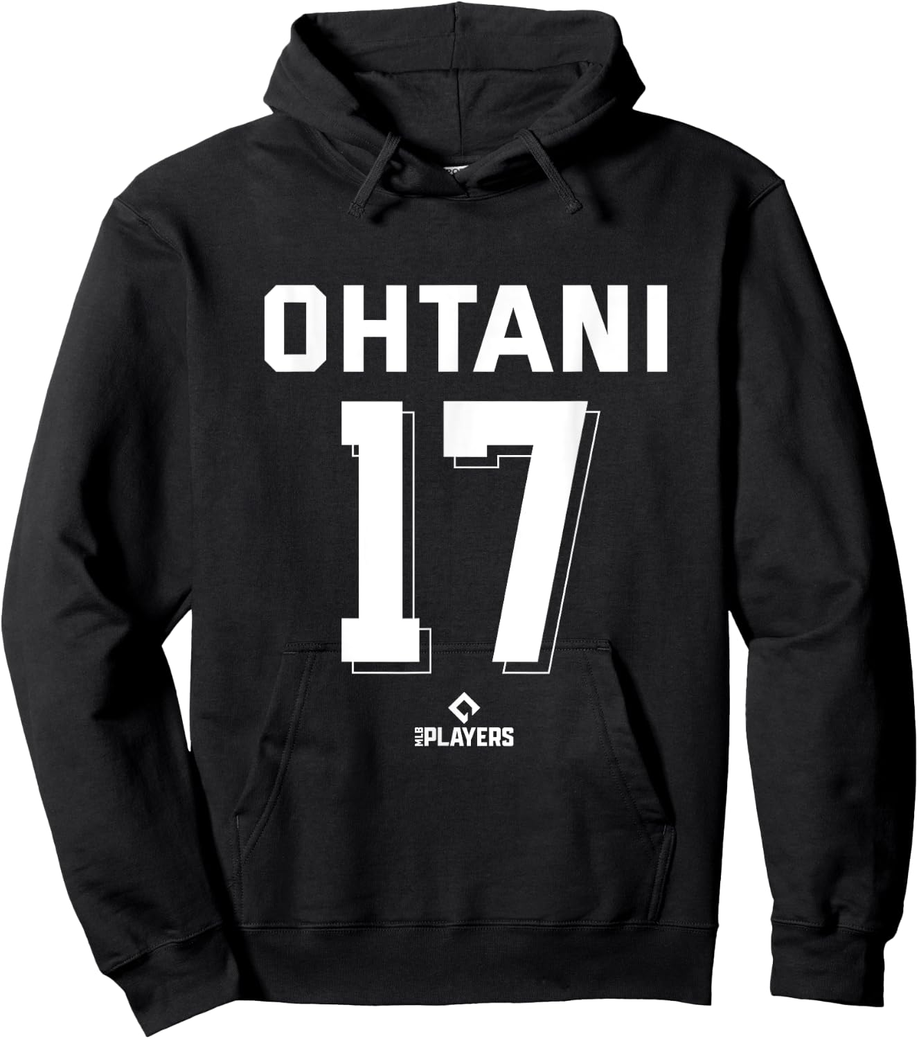 Shohei Ohtani 17 Los Angeles MLBPA Baseball Player Hoodie - Hoodie | Black