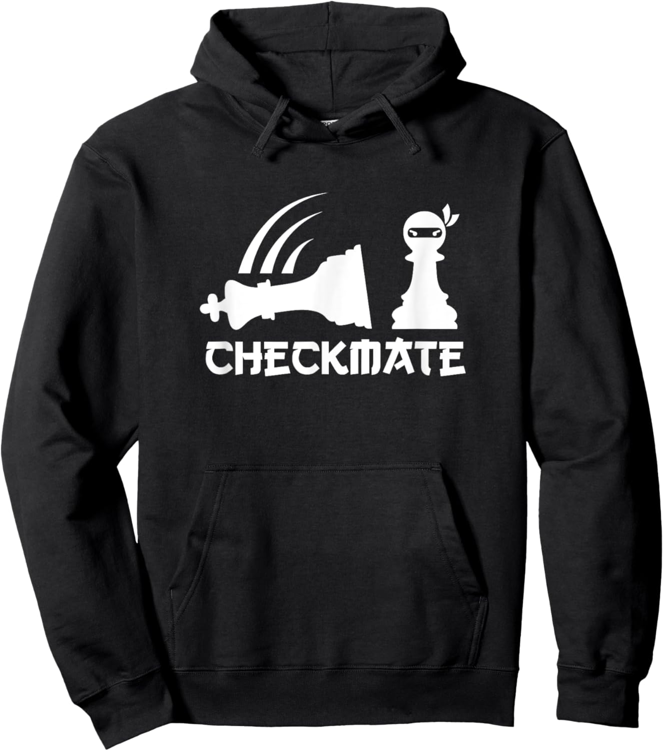 Chess Ninja Shirt Master Checkmate Funny Graphic gift Hoodie - Hoodie | Black