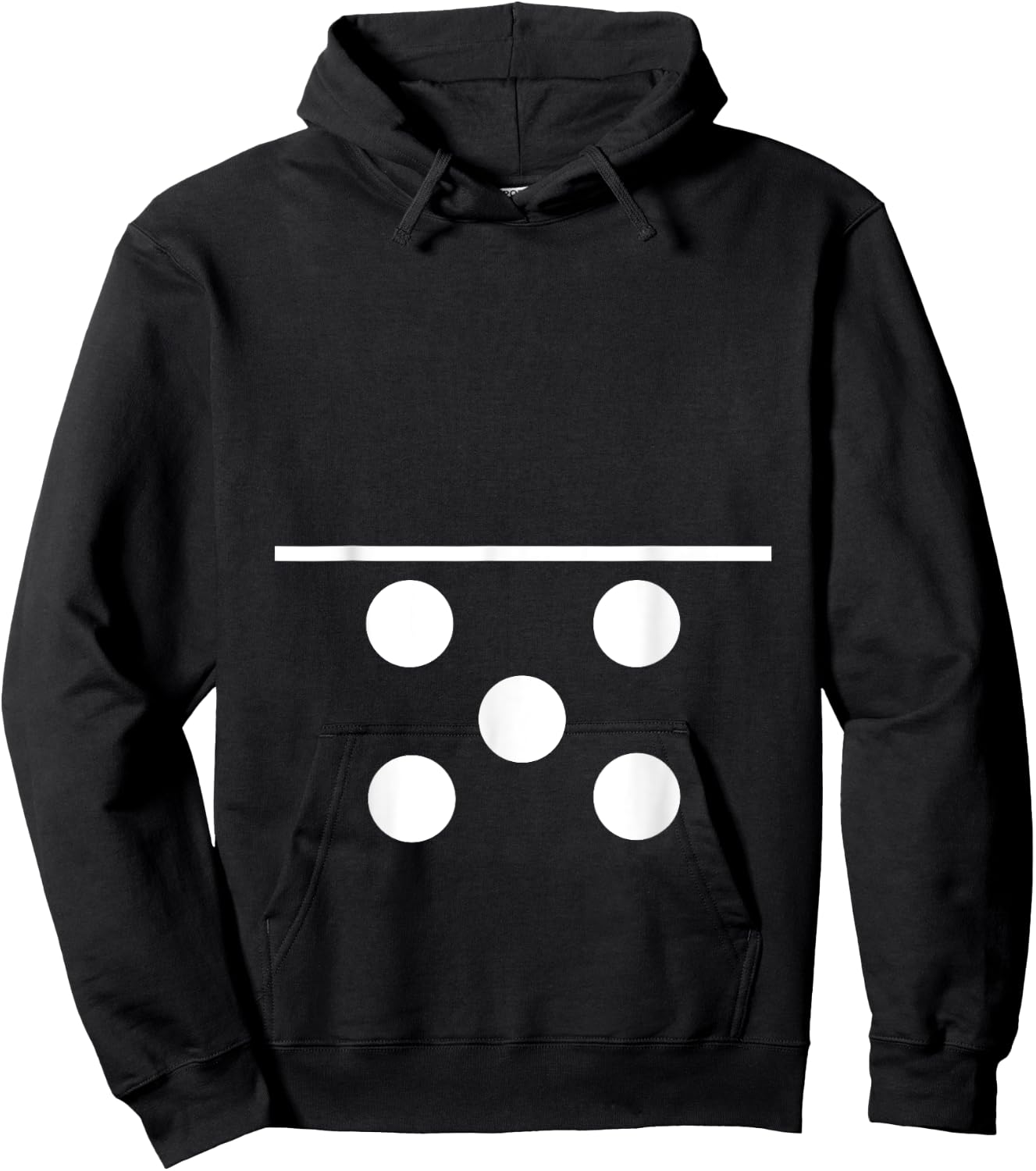 Domino Blank and 5 Matching Halloween Gift Group Costume 0-5 Hoodie - Hoodie | Black