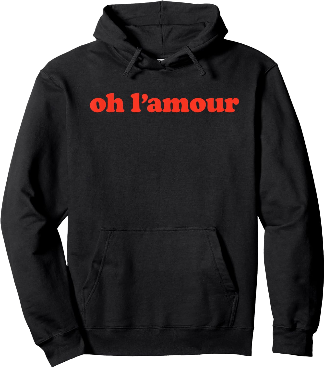 Oh L'amour French Love Word Hoodie - Hoodie | Black