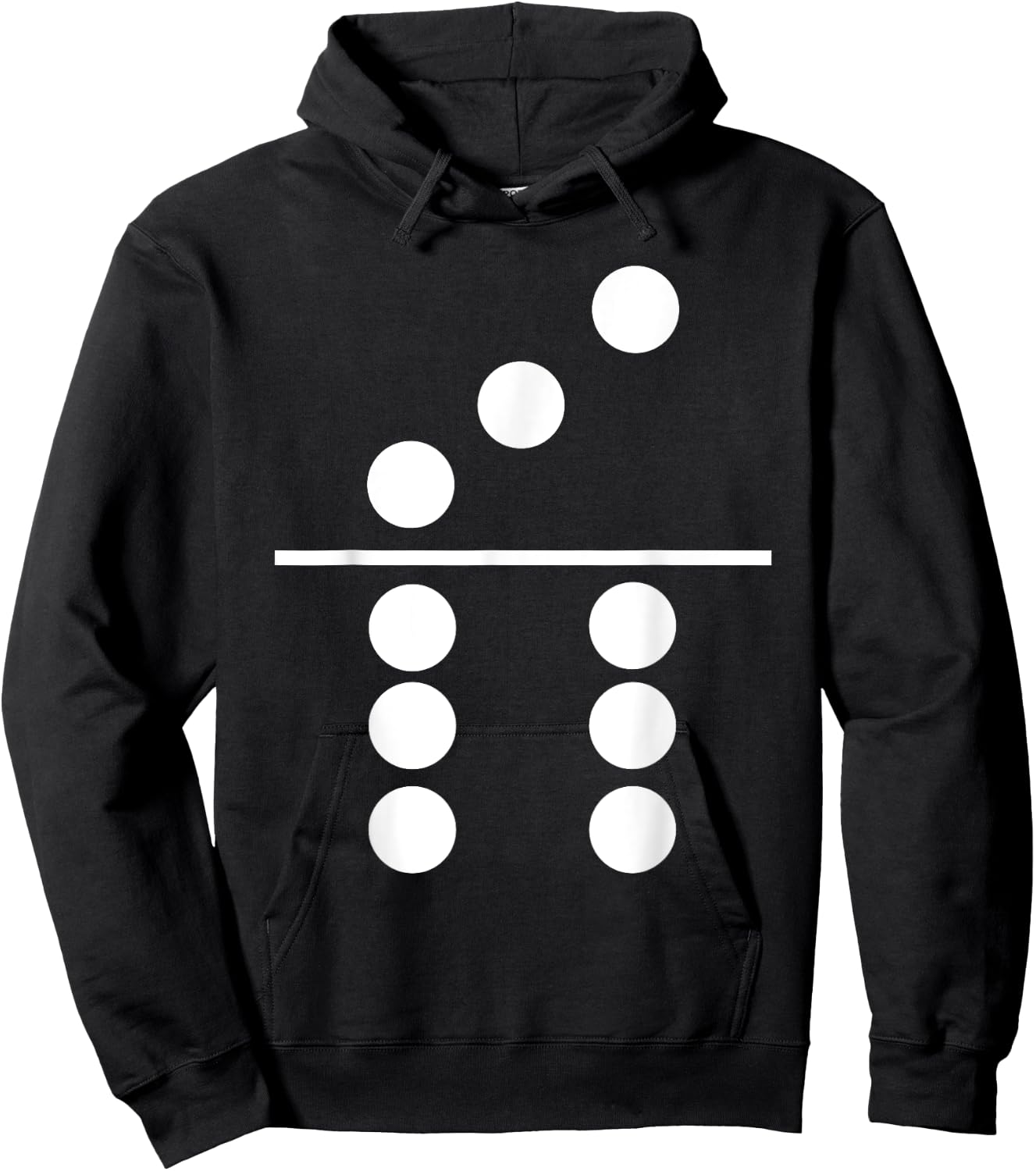 Domino Three Six Matching Halloween Gift Group Costumes 3-6 Hoodie - Hoodie | Black