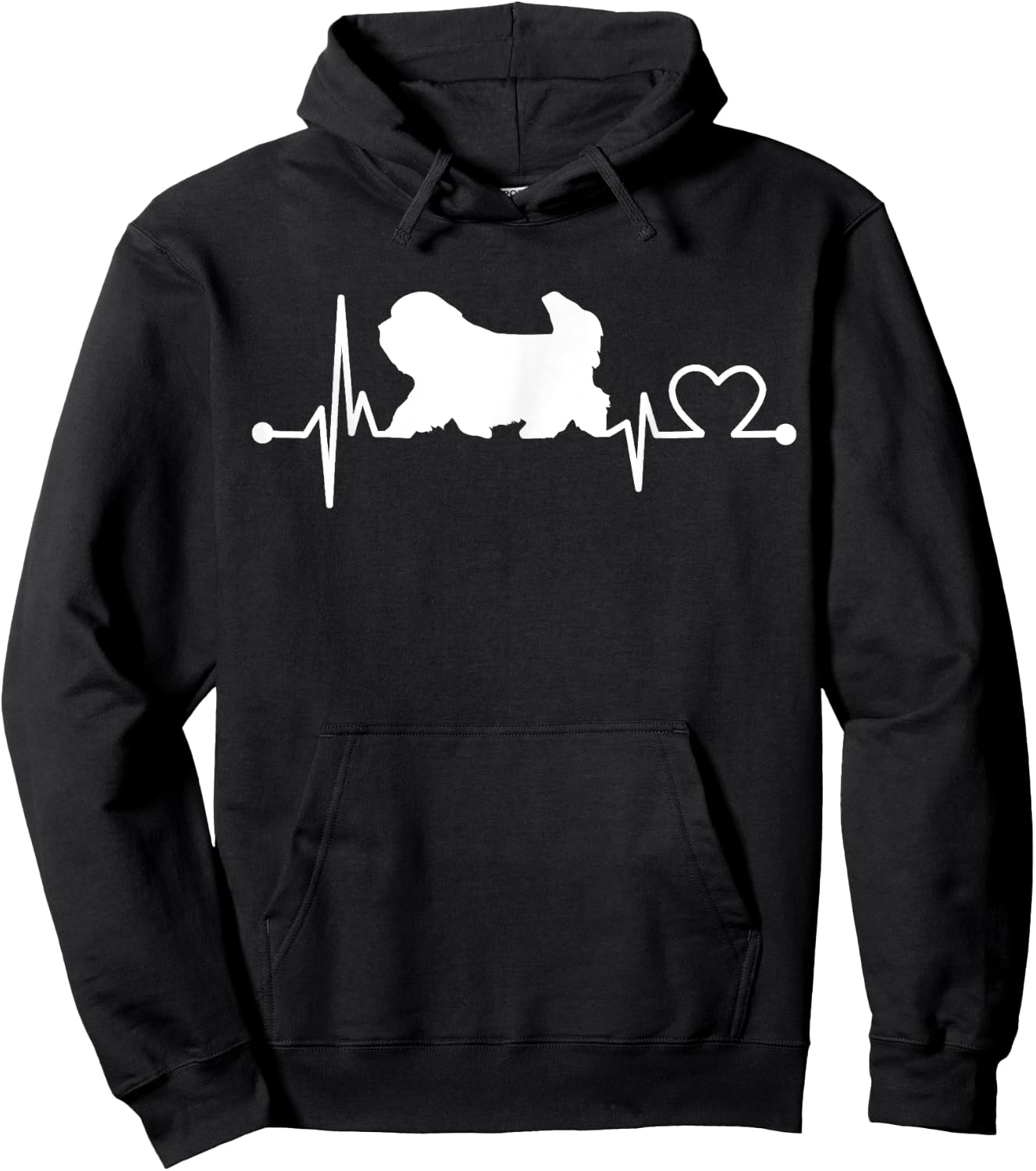 Coton De Tulear Heartbeat Funny Dog Pet Gift Kid/Women/Men Hoodie - Hoodie | Black