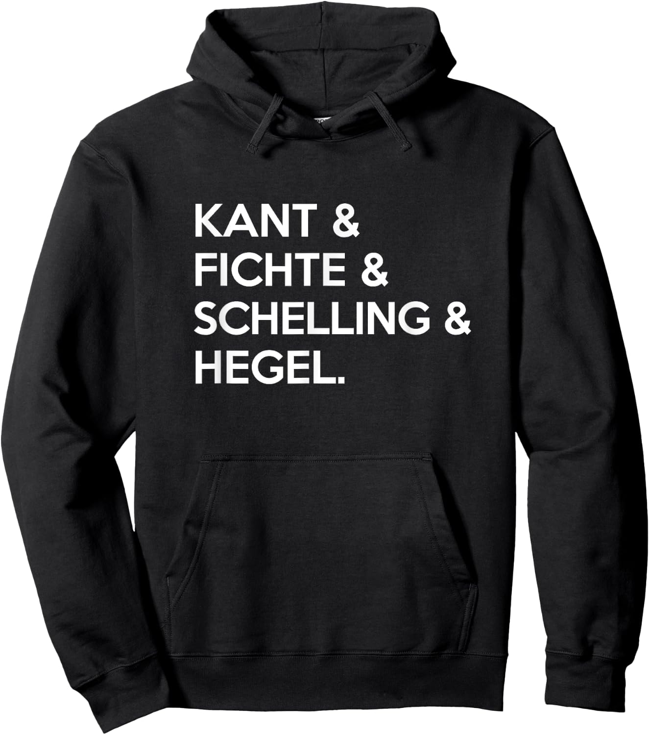 German Idealism philosophy Kant & Hegel Philosopher Hoodie - Hoodie | Black