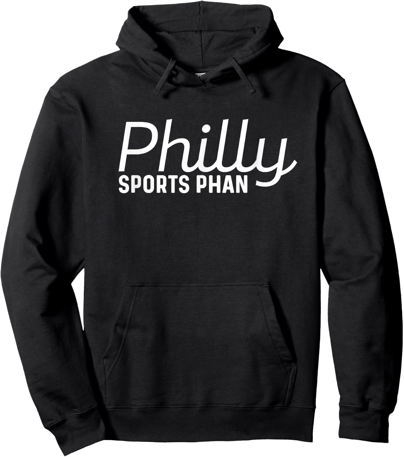 Philly Sports Phan Retro White Text Trendy Philadelphia Fan Hoodie - Hoodie | Black